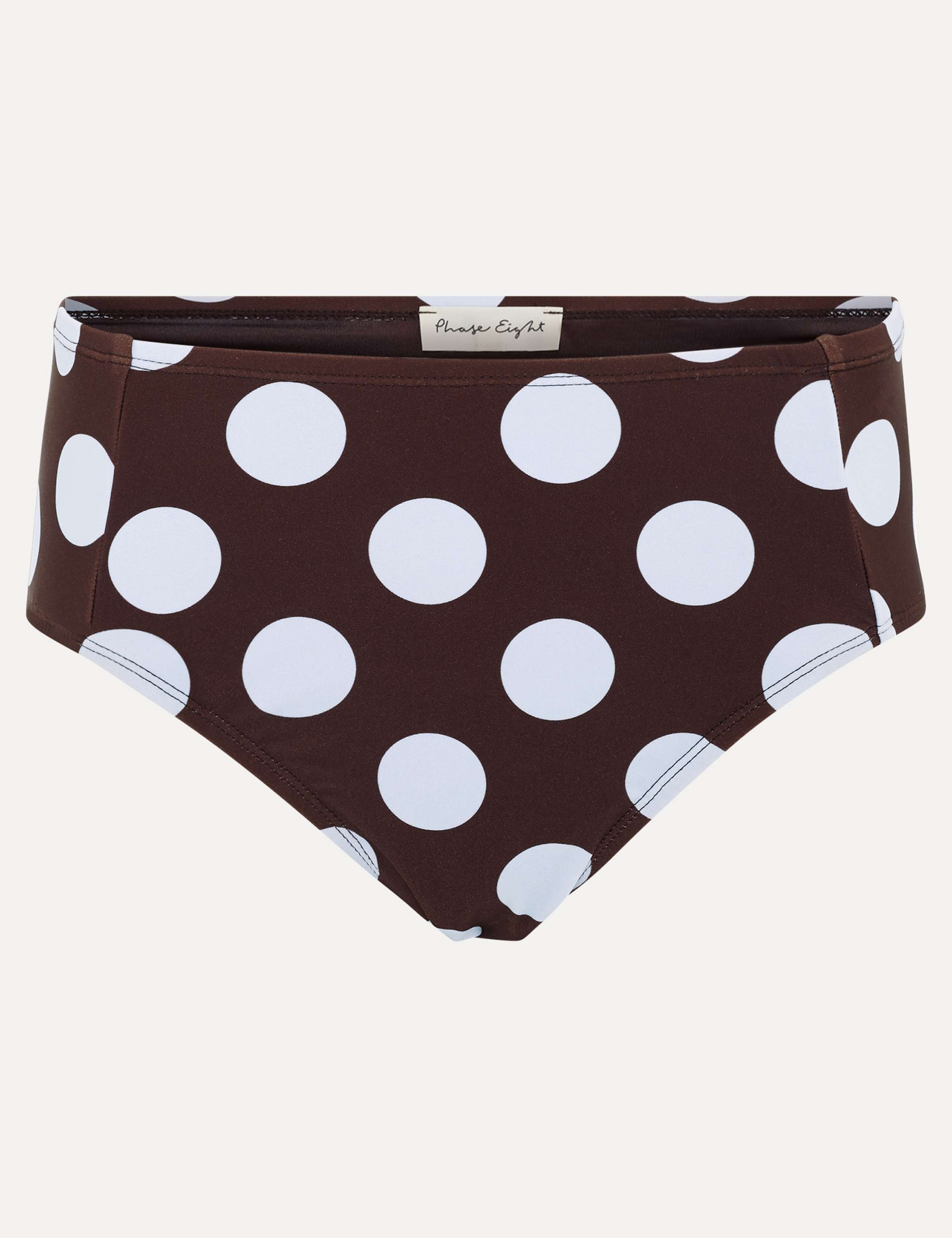 Polka Dot High Waisted Bikini Bottoms 2 of 7