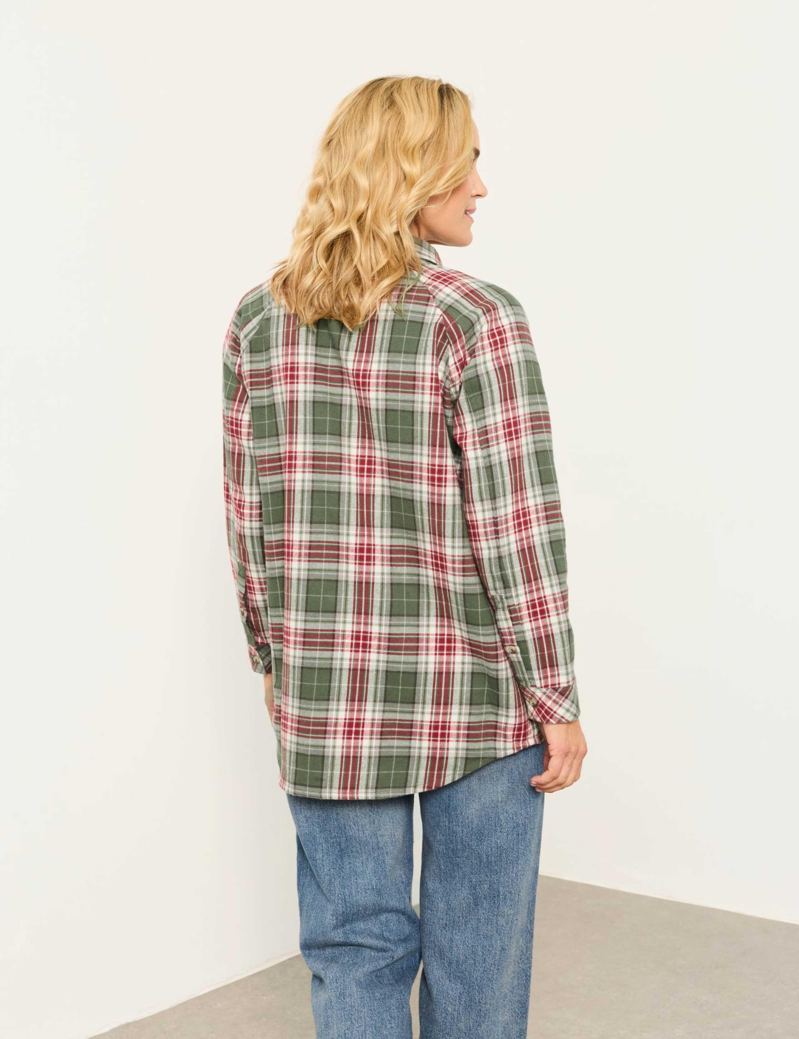 Pure Cotton Checked Collared Regular Fit Shirt 3 of 6