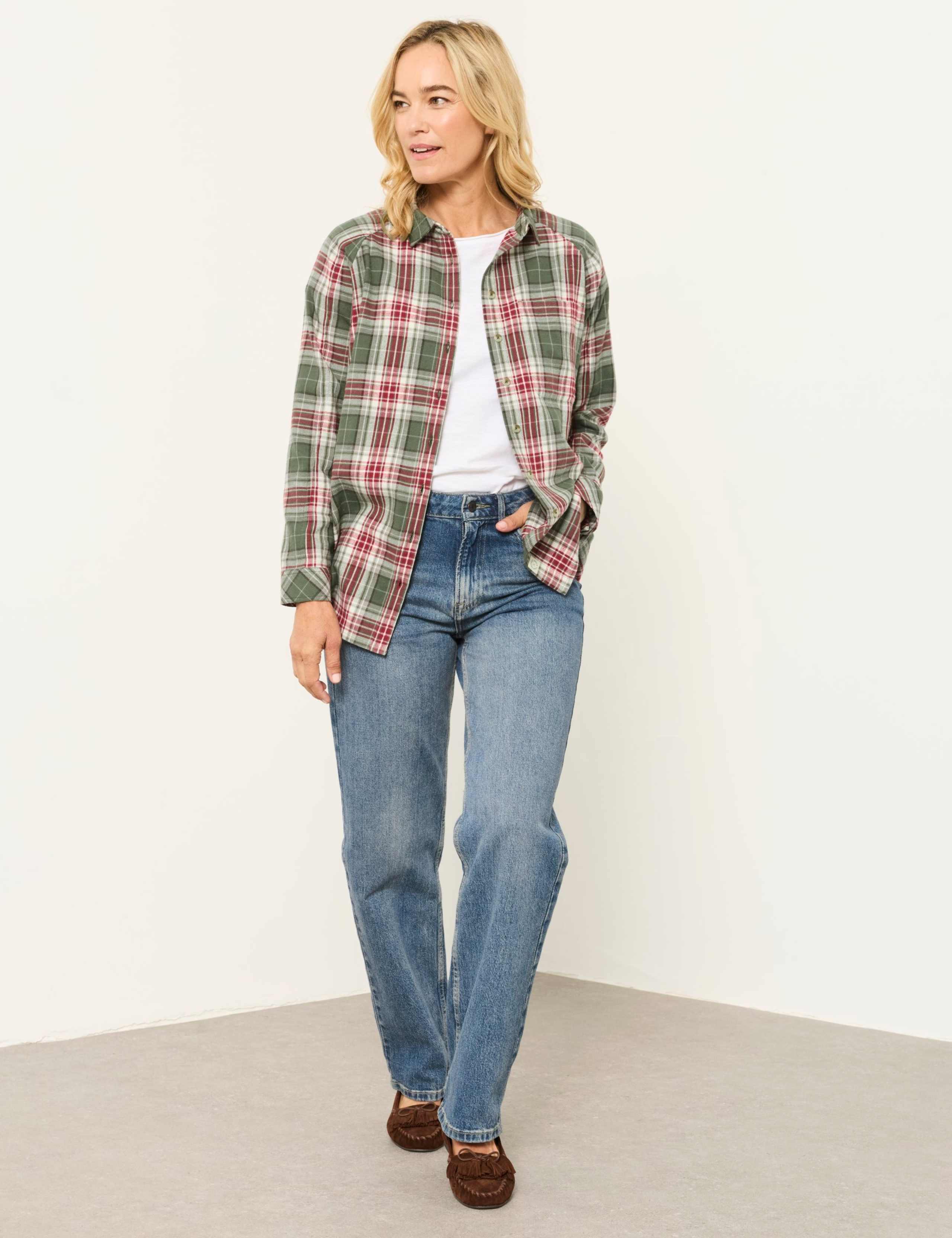 Pure Cotton Checked Collared Regular Fit Shirt 4 of 6