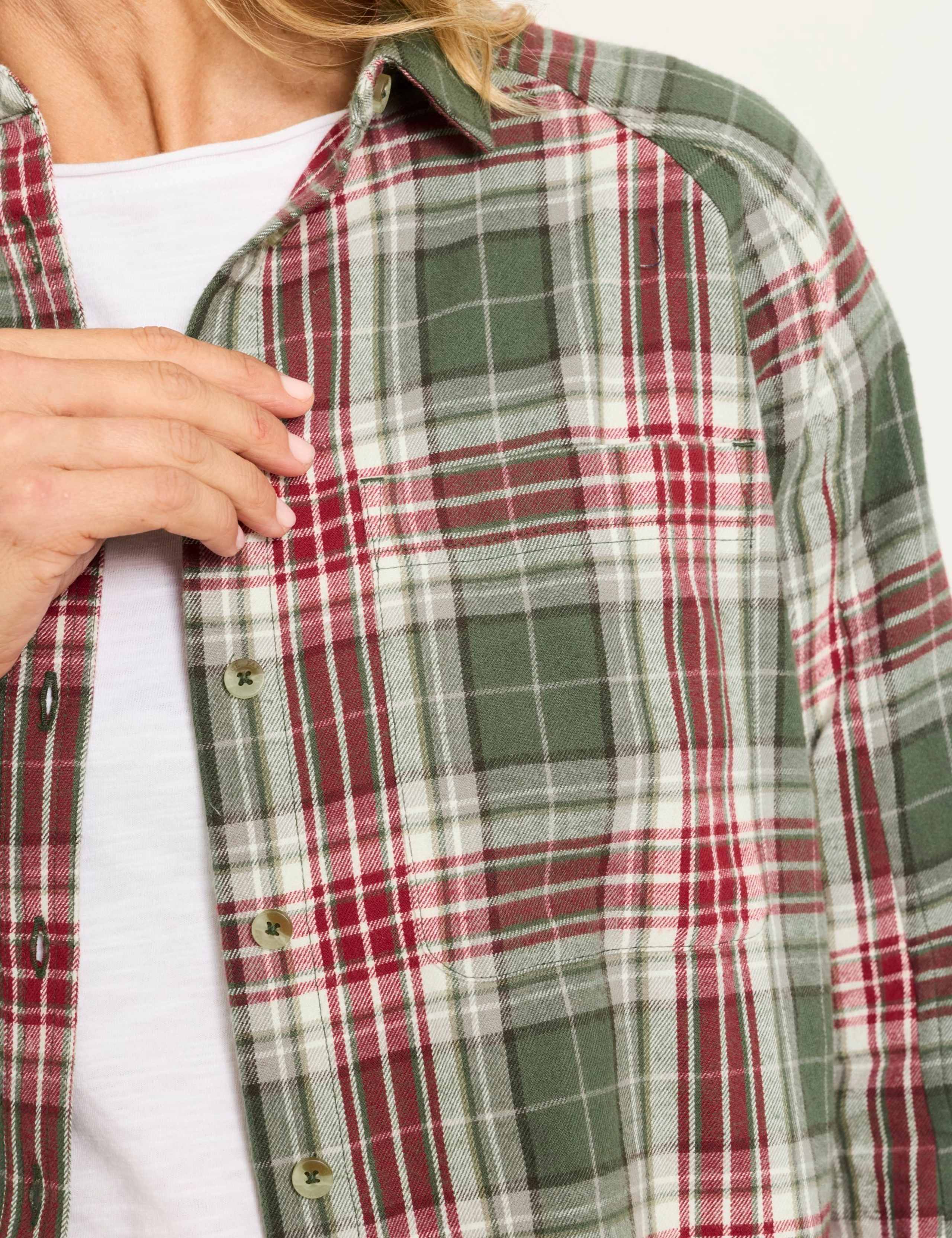 Pure Cotton Checked Collared Regular Fit Shirt 6 of 6