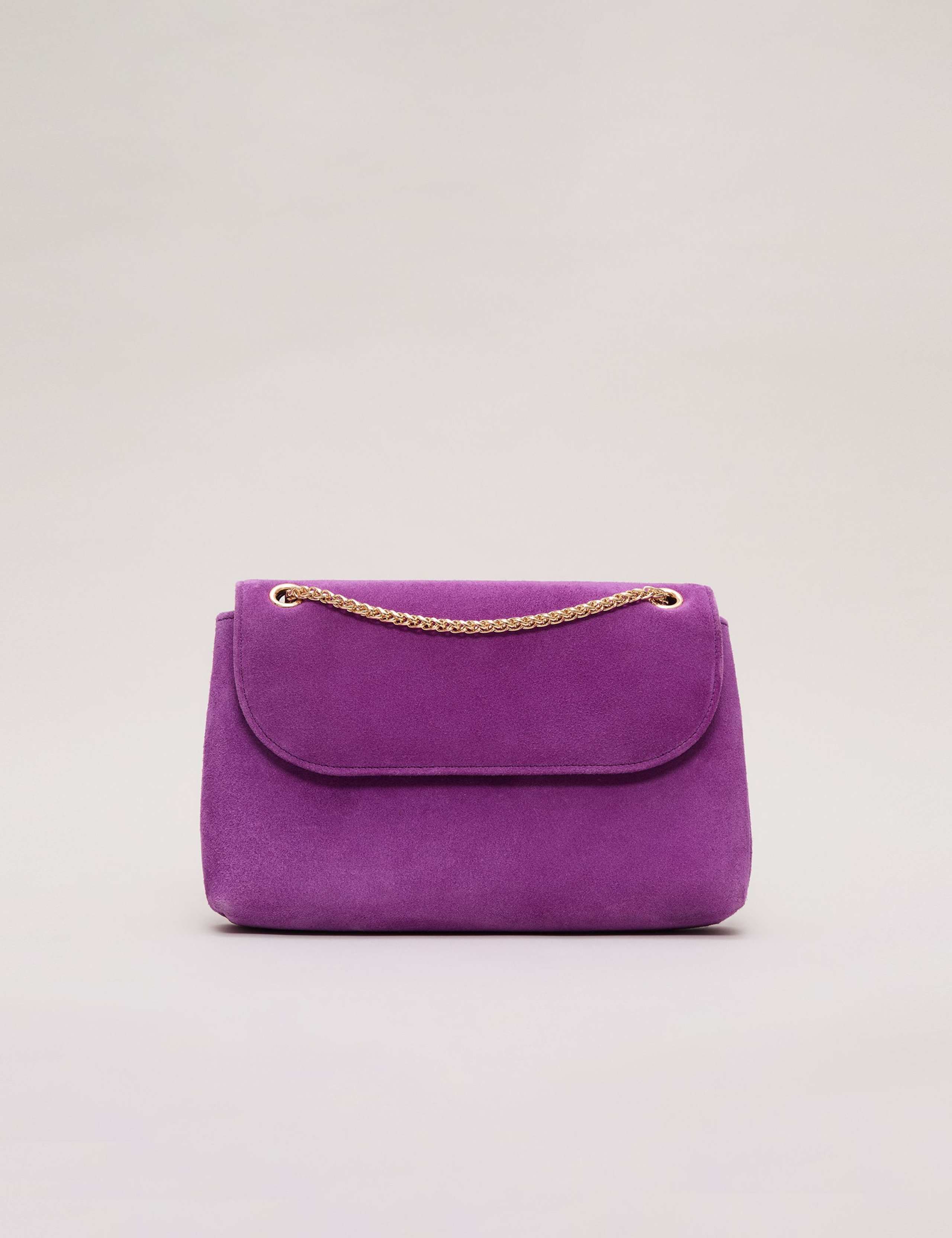 Suede Chain Strap Clutch Bag 2 of 8