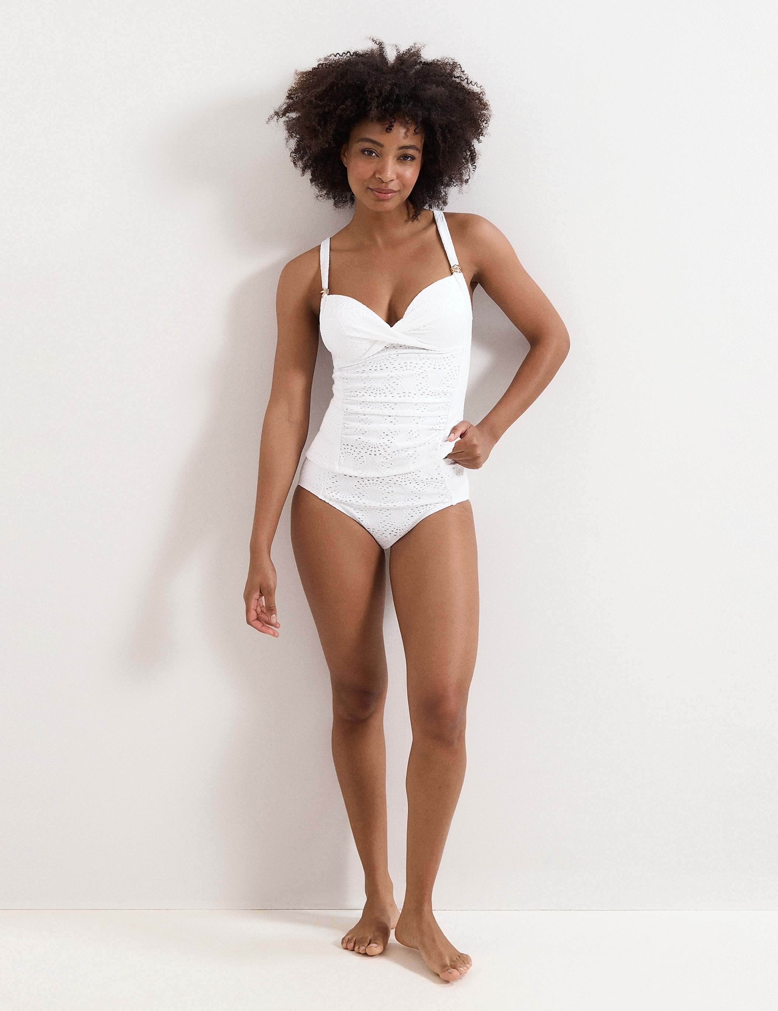 Shell Broderie High Waisted Bikini Bottoms 3 of 5