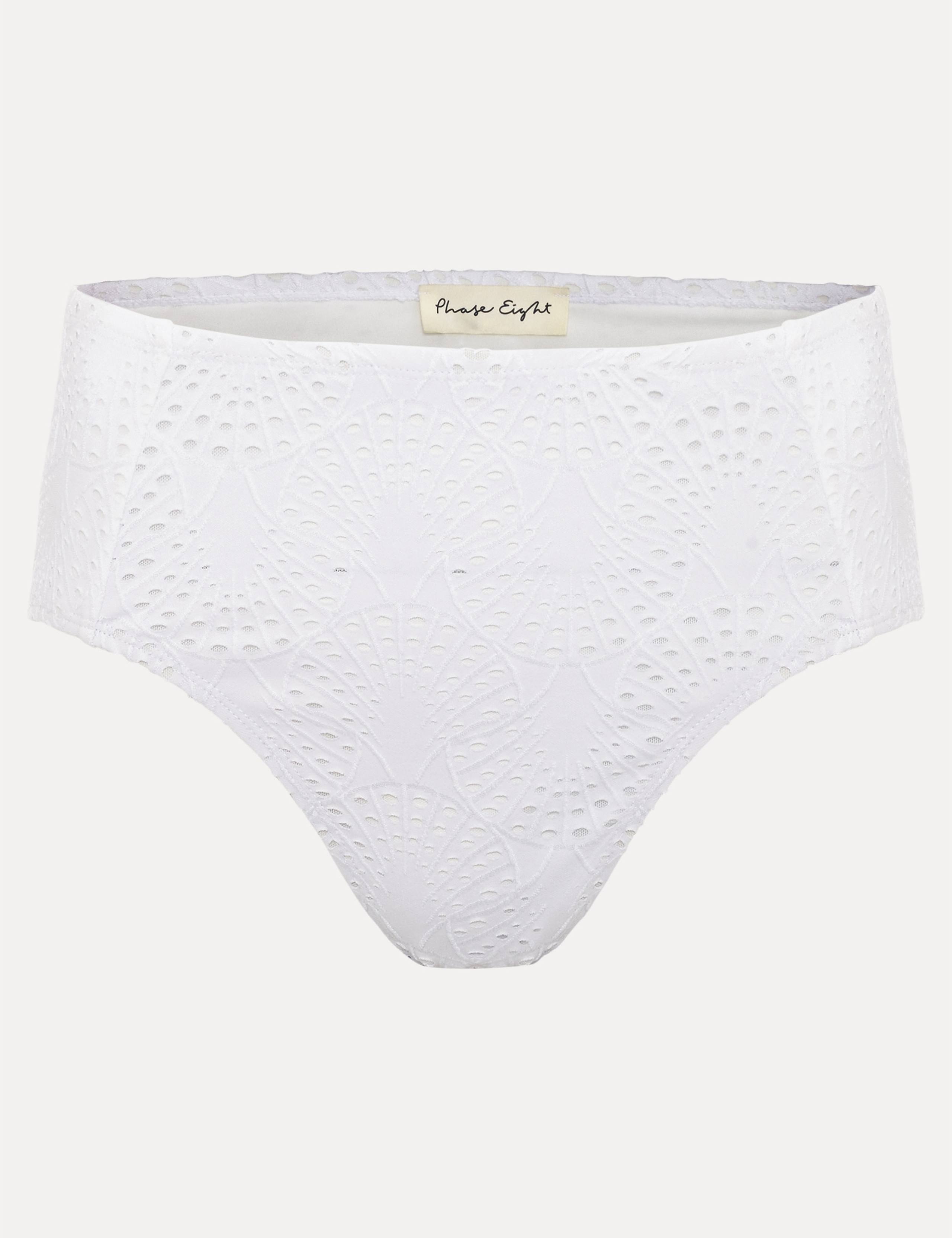 Shell Broderie High Waisted Bikini Bottoms 2 of 5