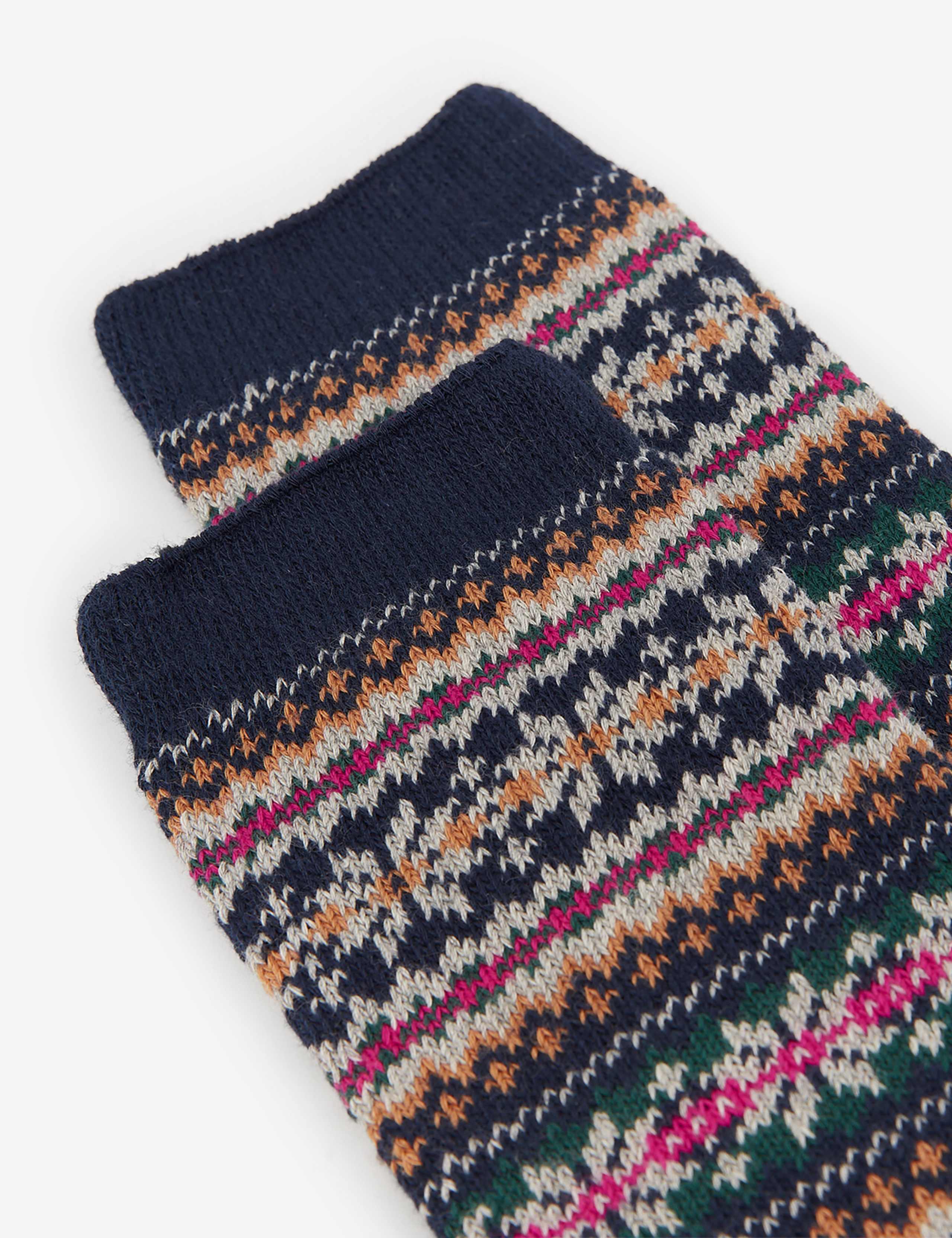 Cotton Rich Fair Isle Ankle High Socks 3 of 3
