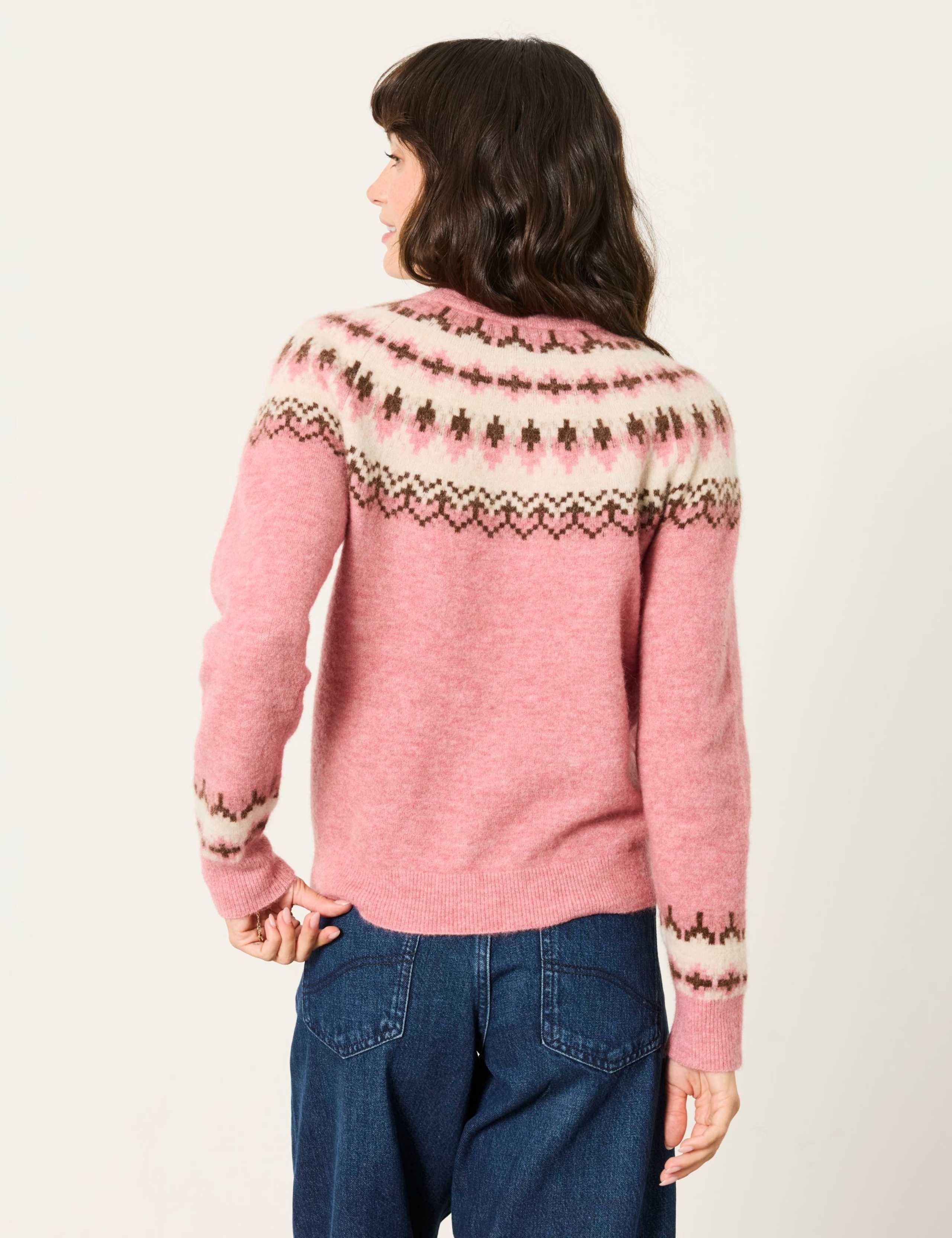 Fair Isle Crew Neck Jumper with Wool 3 of 5