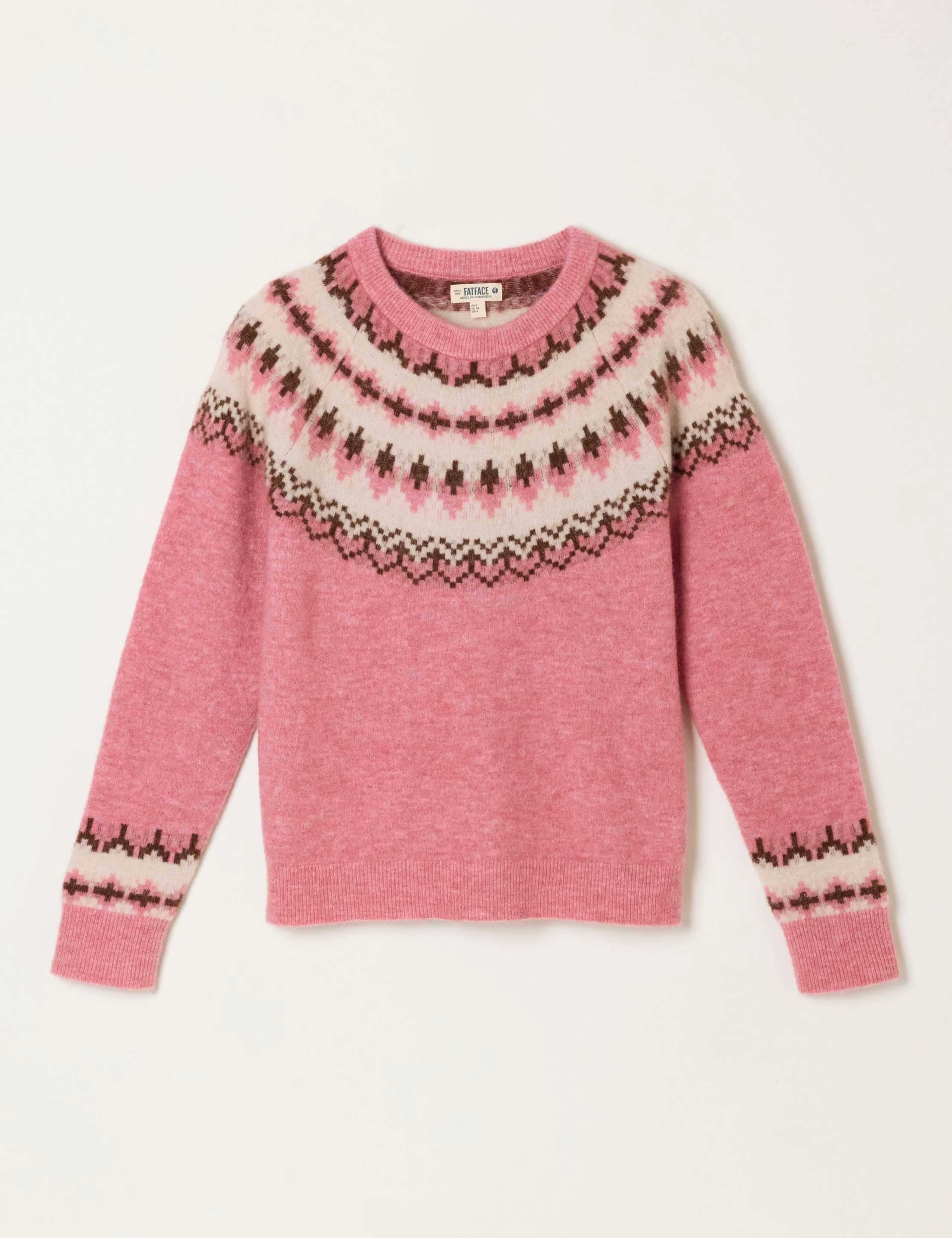 Fair Isle Crew Neck Jumper with Wool 2 of 5