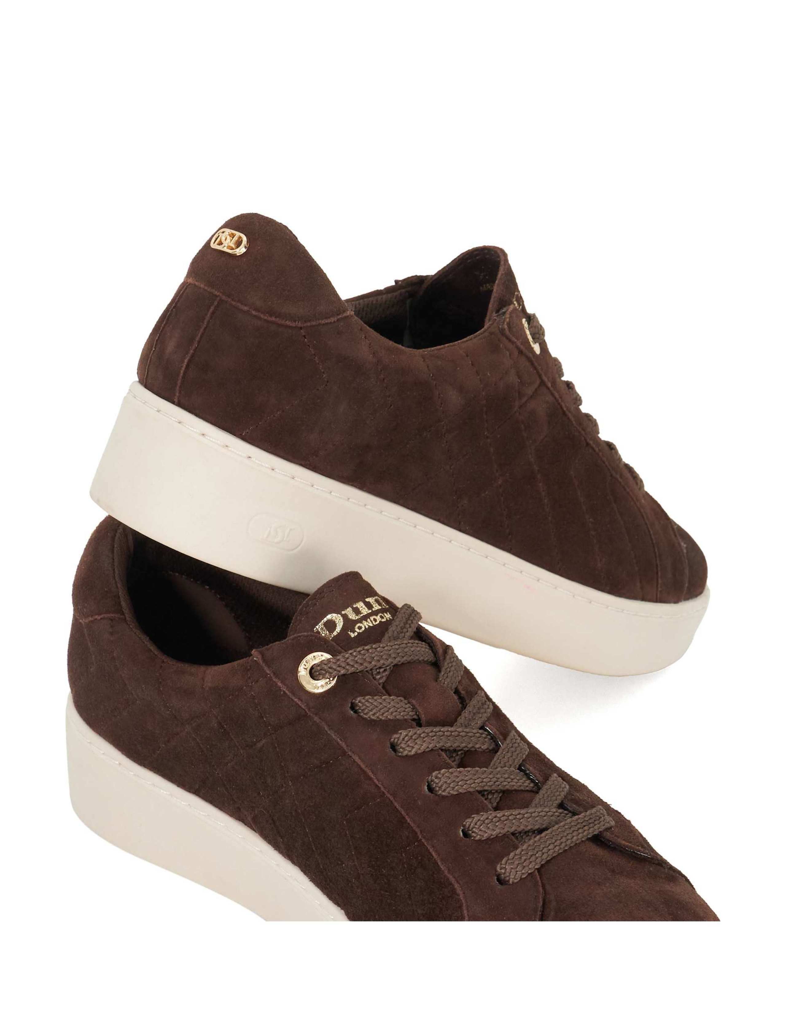 Suede Lace-Up Quilted Platform Trainers 5 of 5