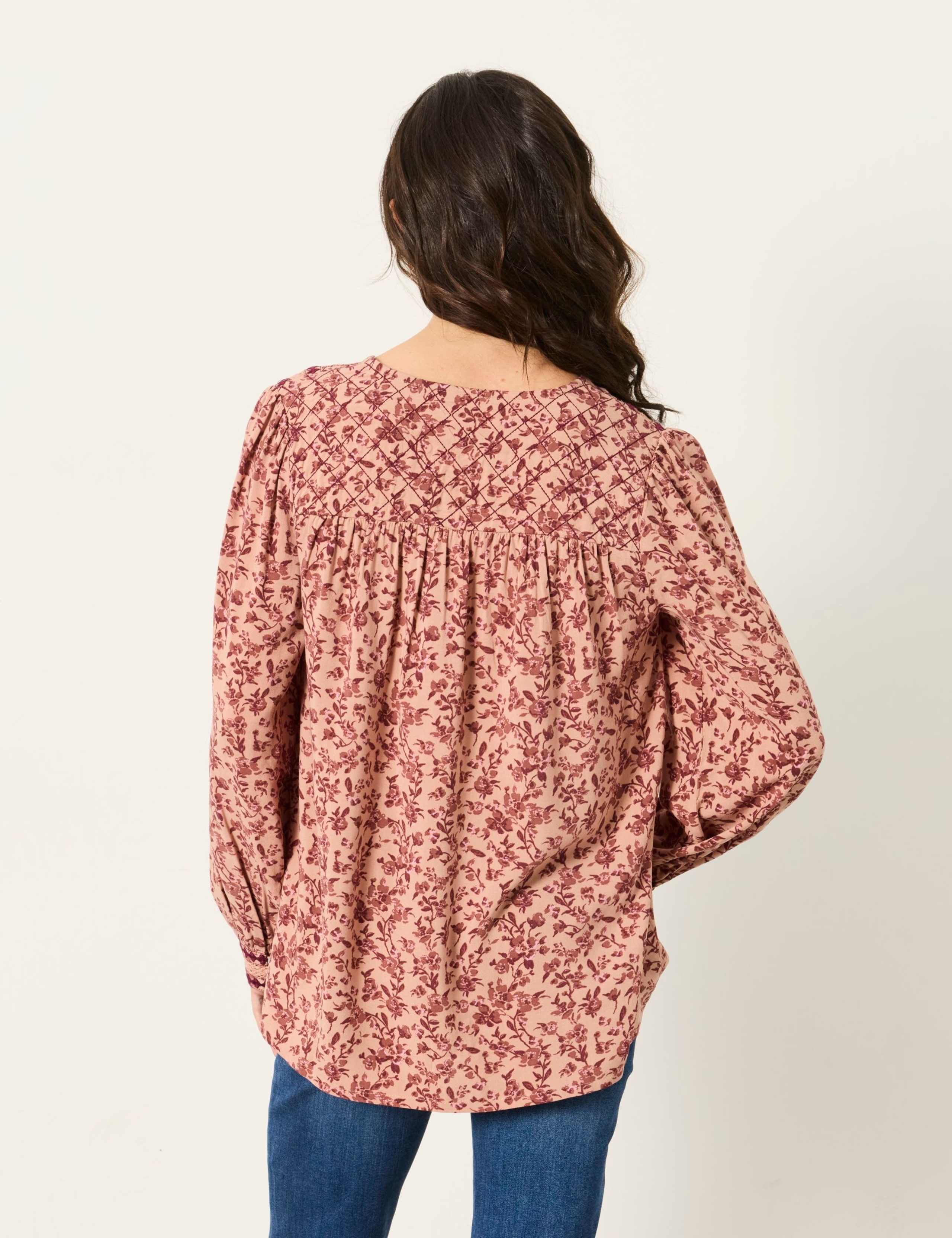 Floral Notch Neck Blouse 3 of 6