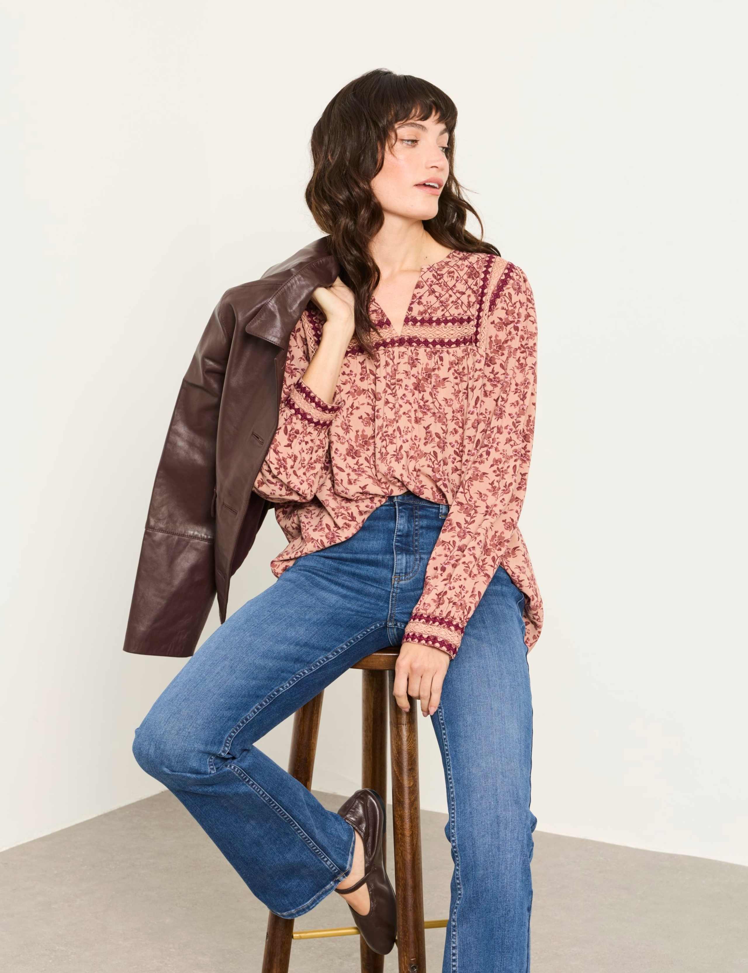 Floral Notch Neck Blouse 4 of 6