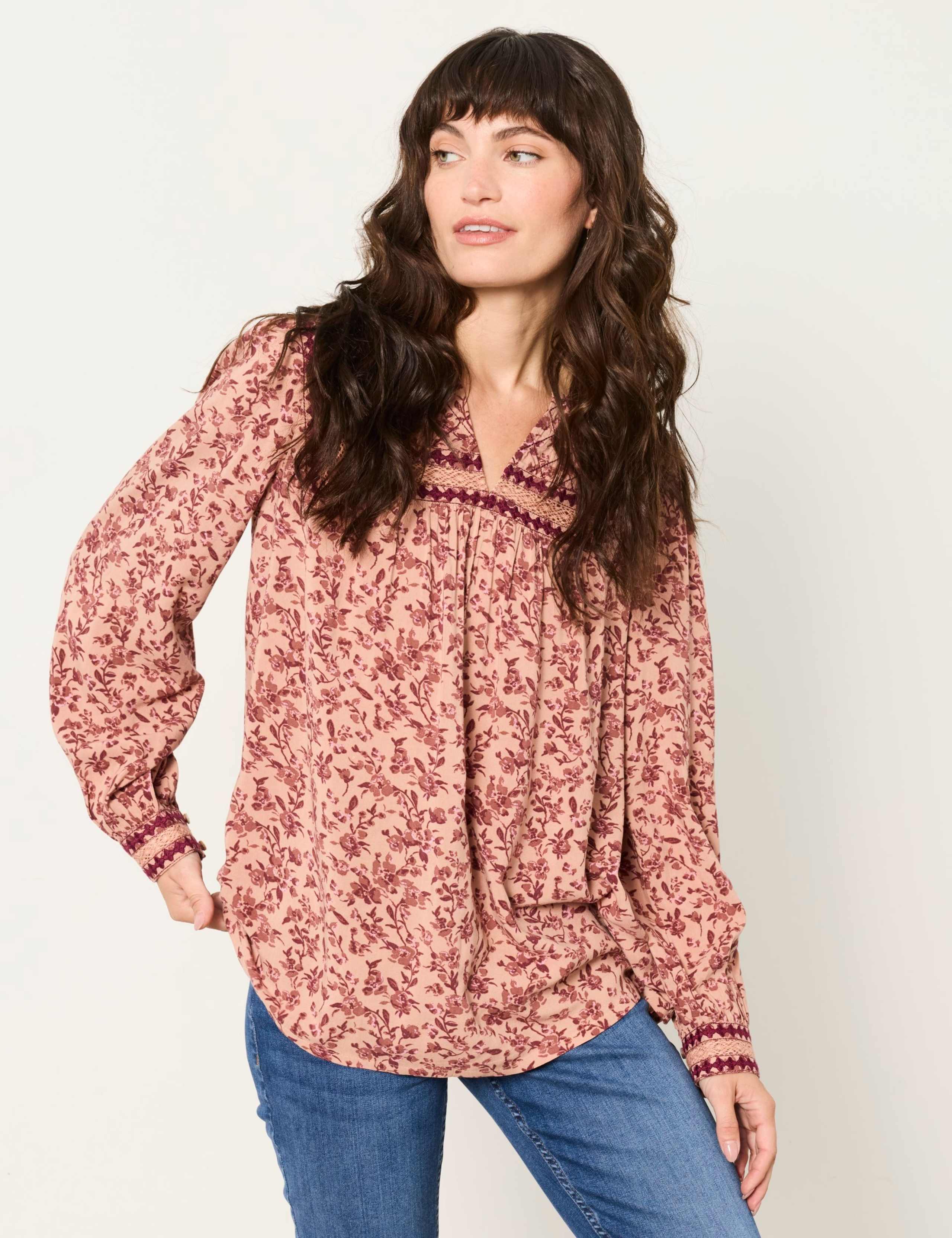 Floral Notch Neck Blouse 5 of 6