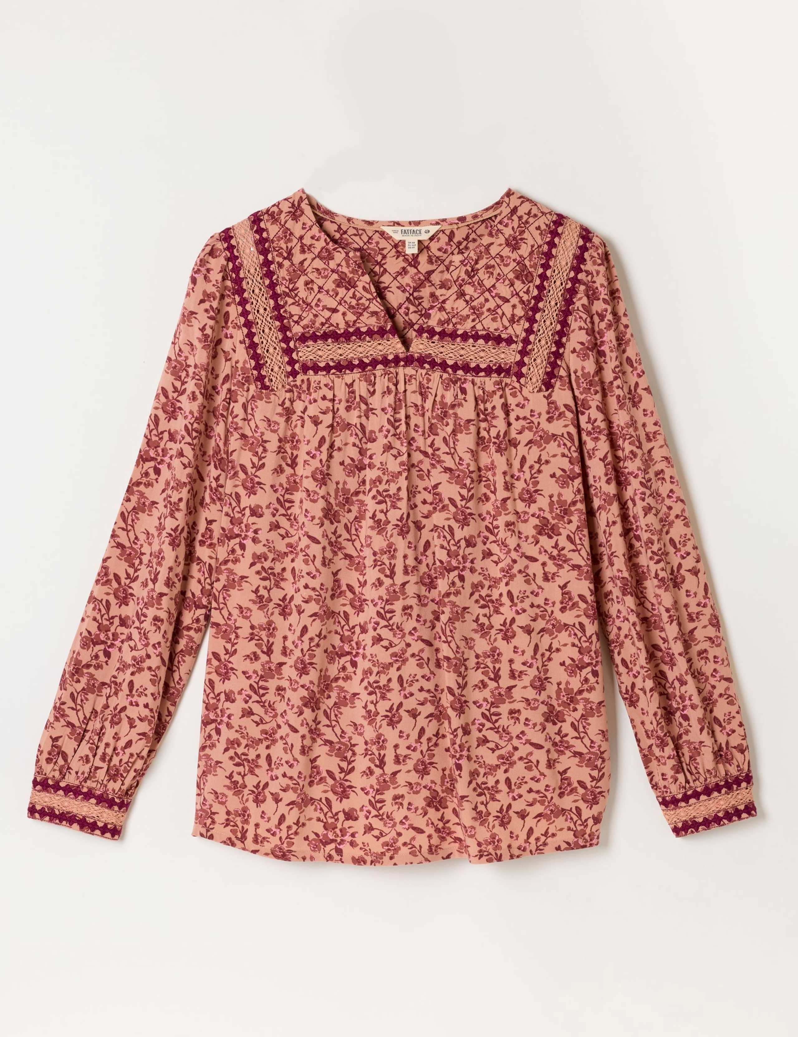 Floral Notch Neck Blouse 2 of 6