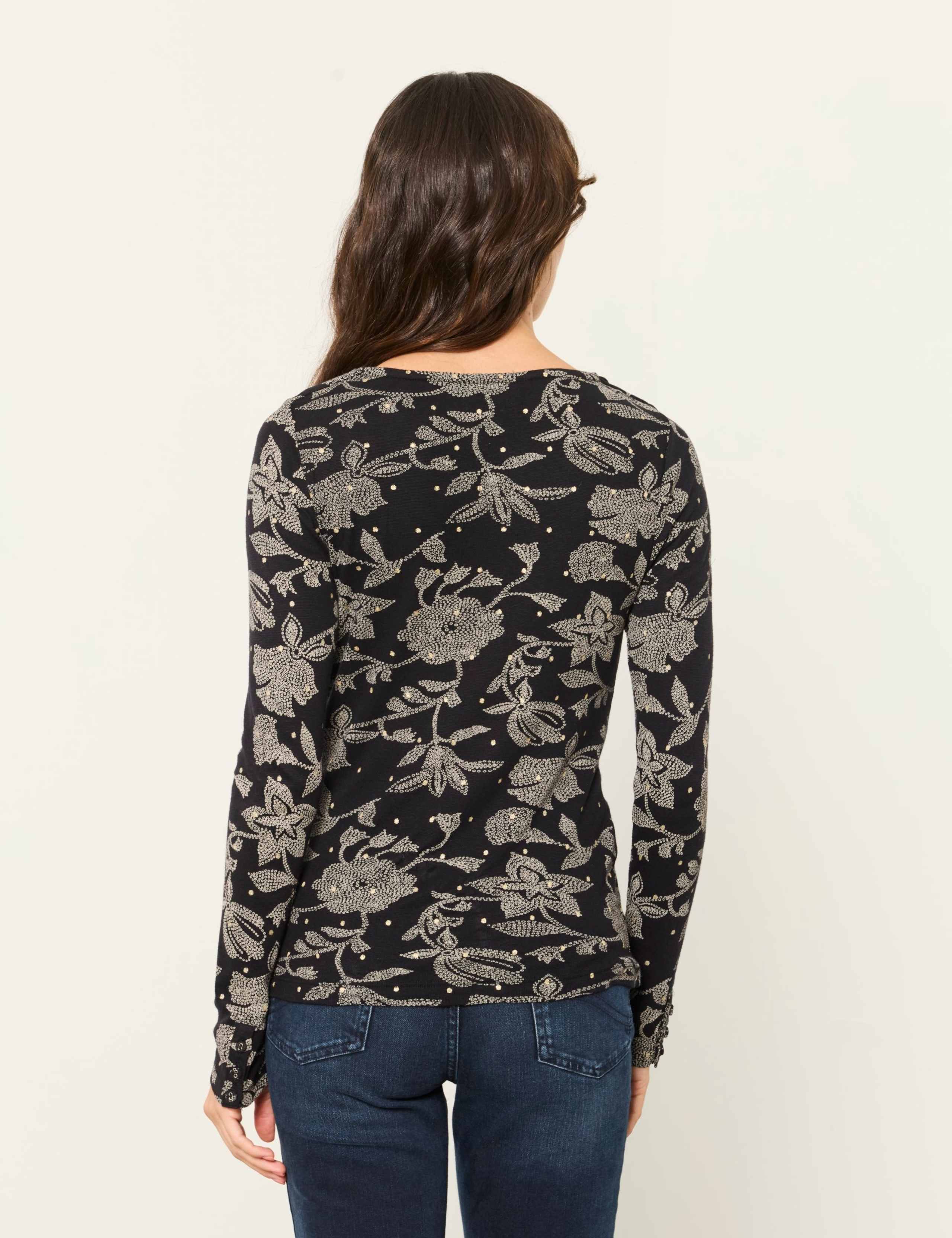 Ditsy Floral Cowl Neck Blouse 3 of 5