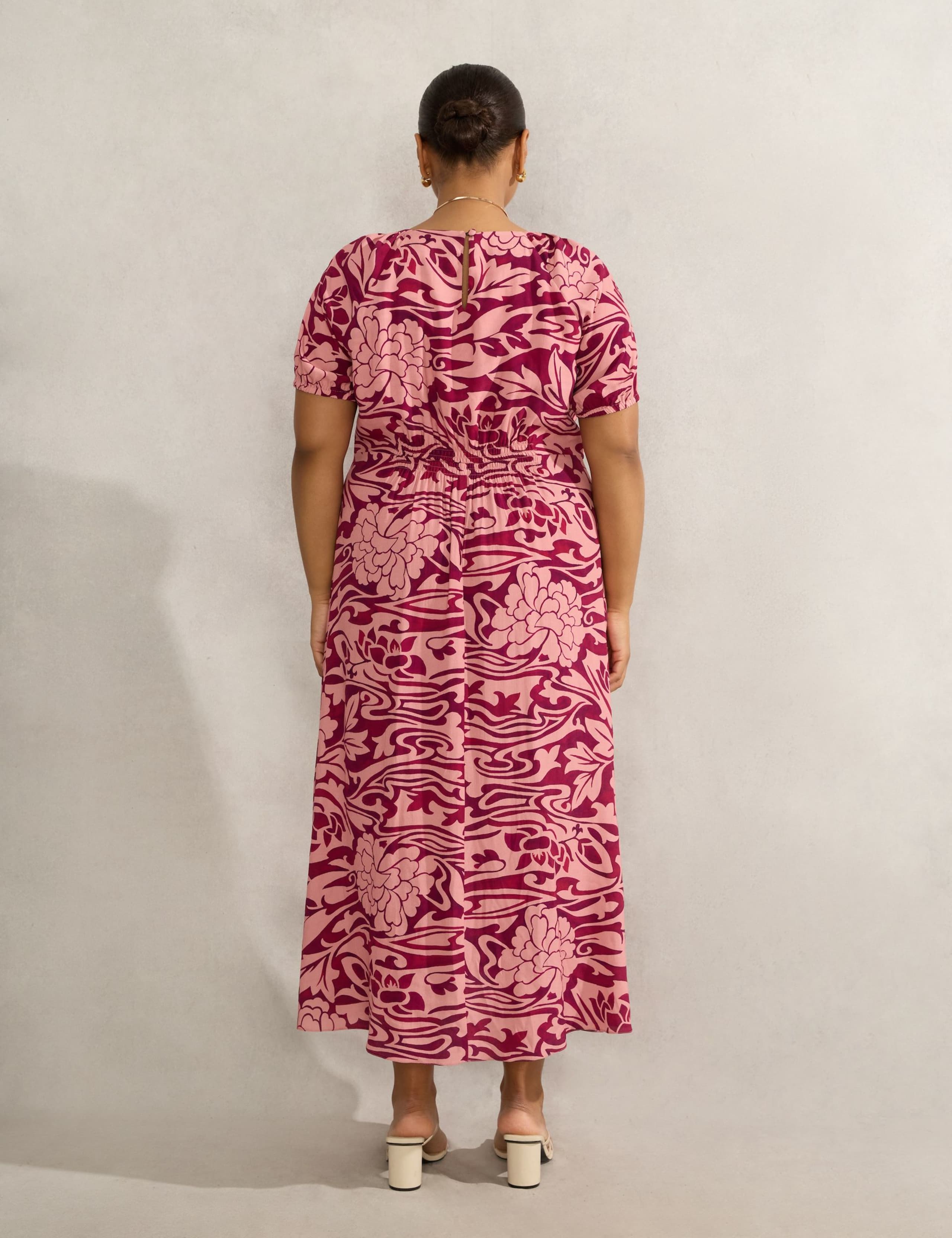 Floral V-Neck Maxi Tea Dress 5 of 5