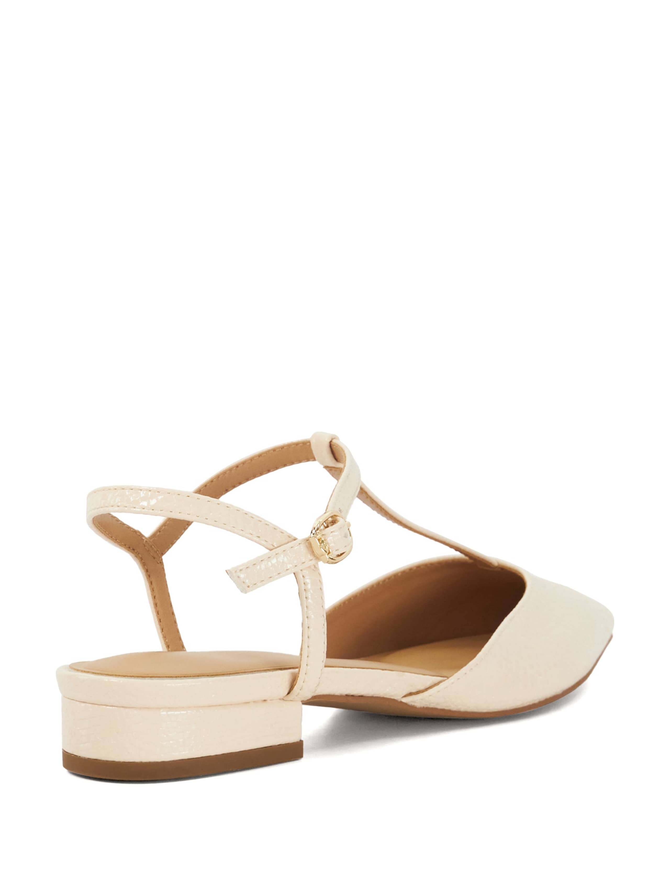 T Bar Pointed Court Shoes 4 of 6