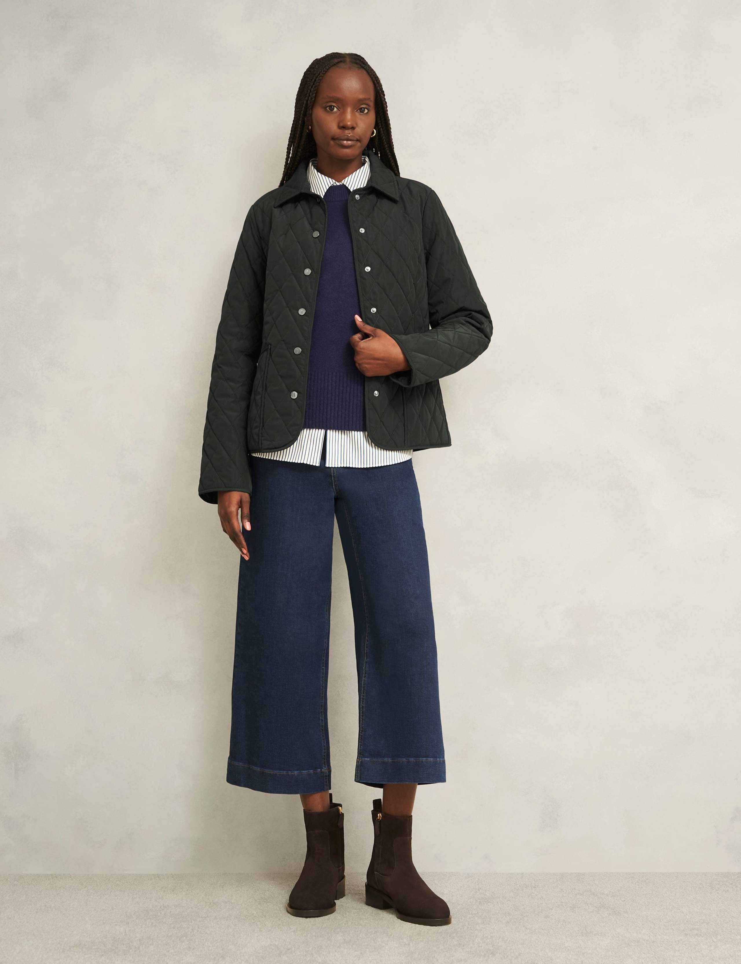 Lightweight Padded Collared Cropped Jacket 5 of 7