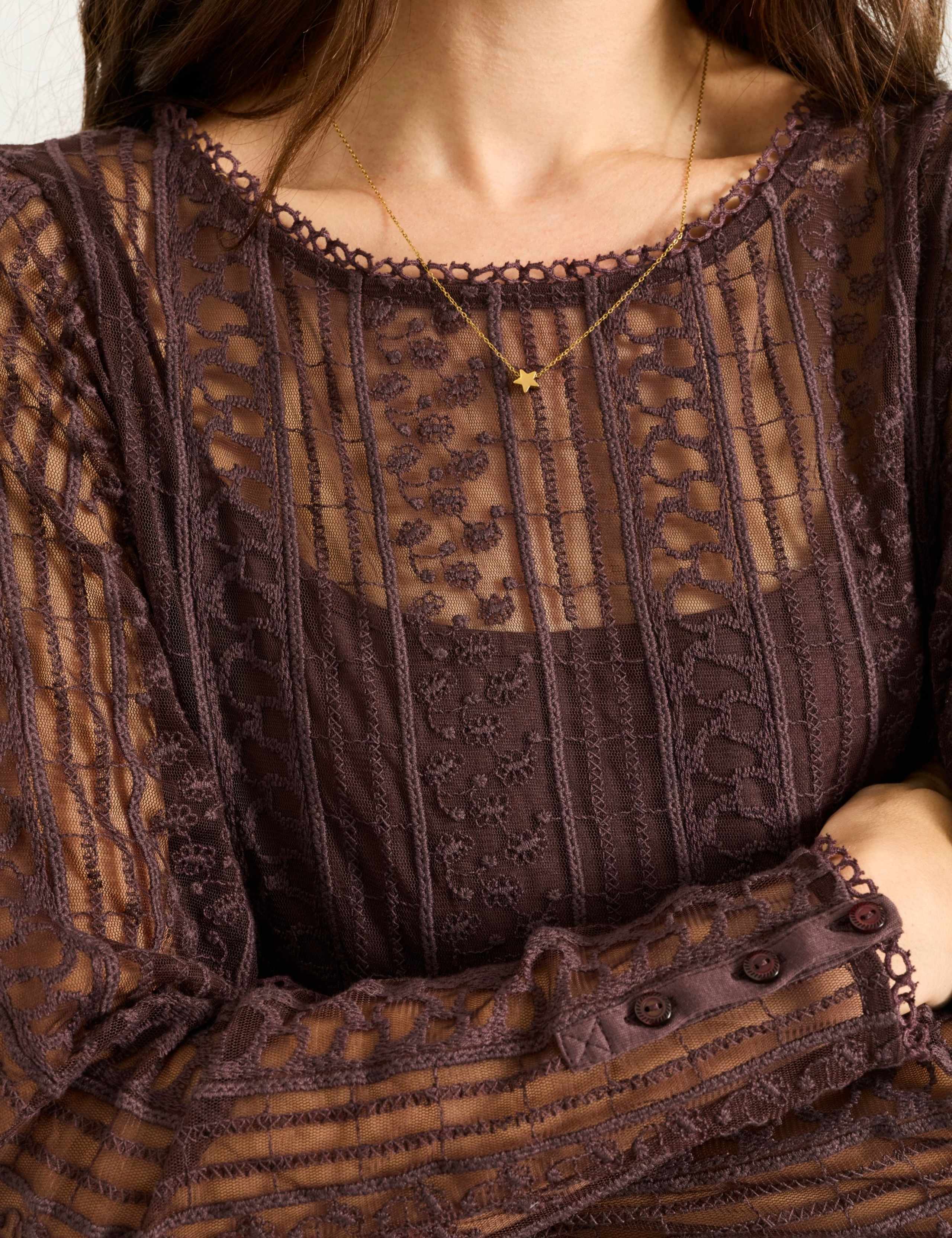 Lace Round Neck Top 6 of 7
