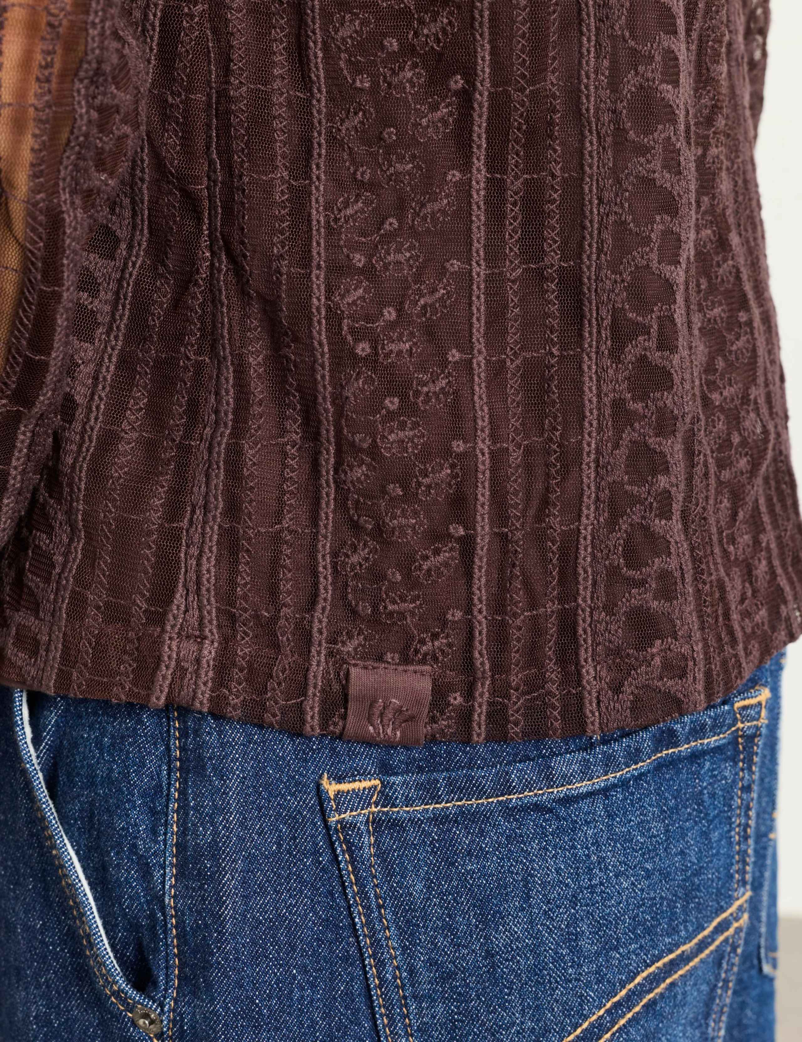 Lace Round Neck Top 7 of 7