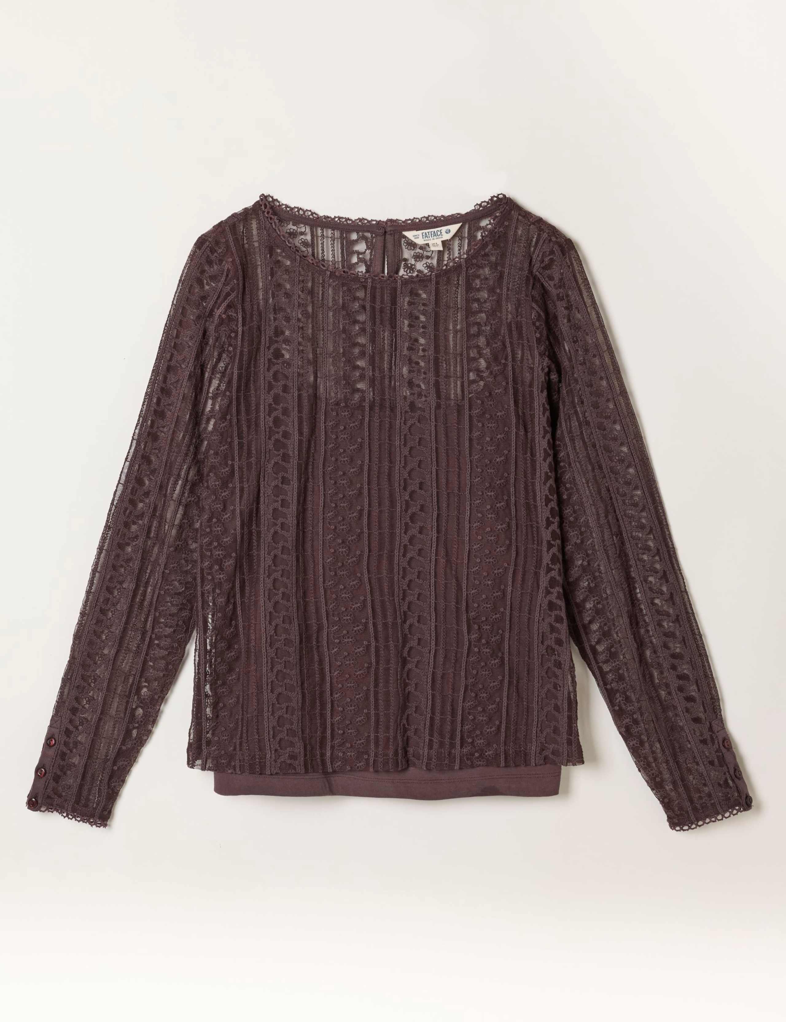 Lace Round Neck Top 2 of 7
