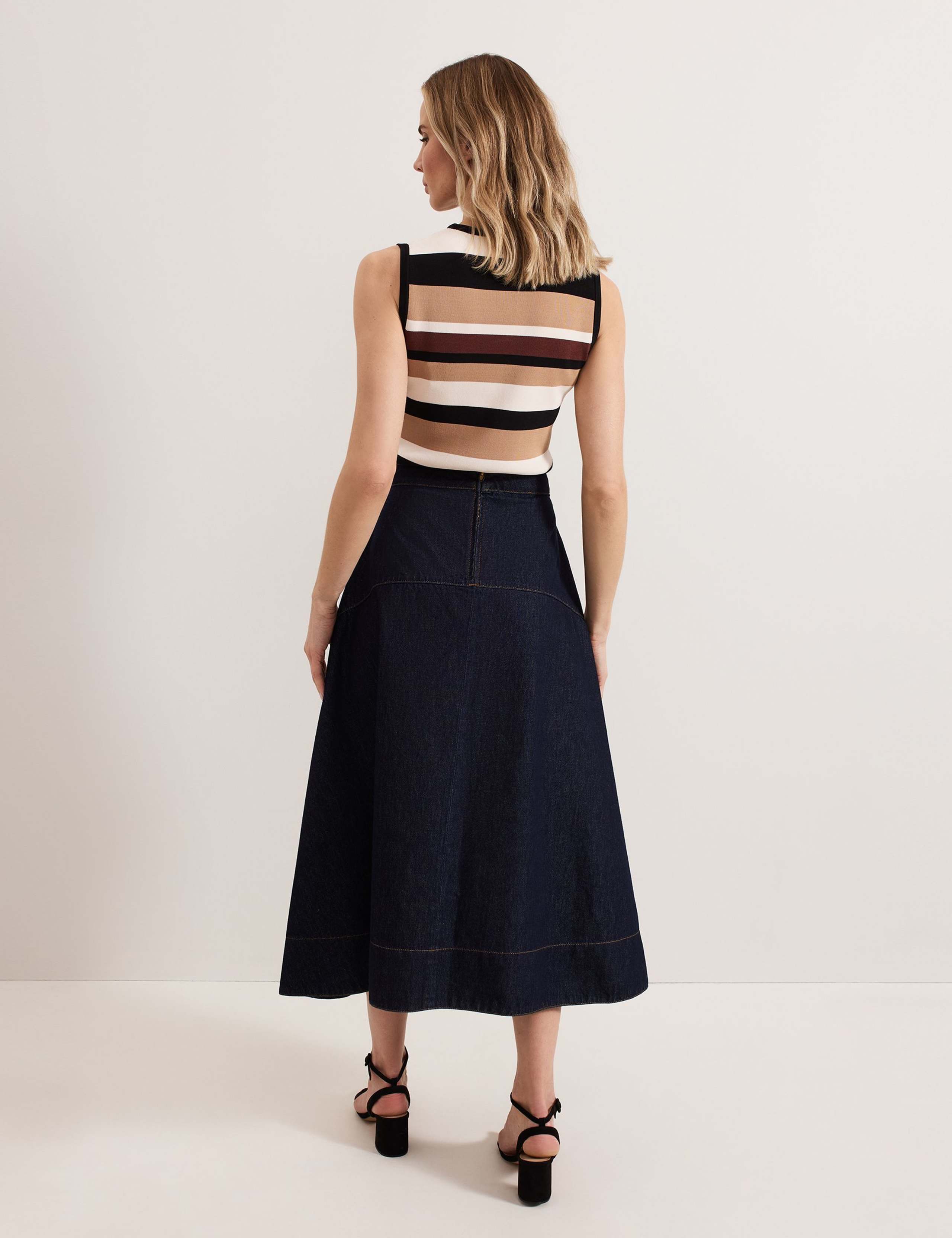 Denim Midaxi Skirt 5 of 7