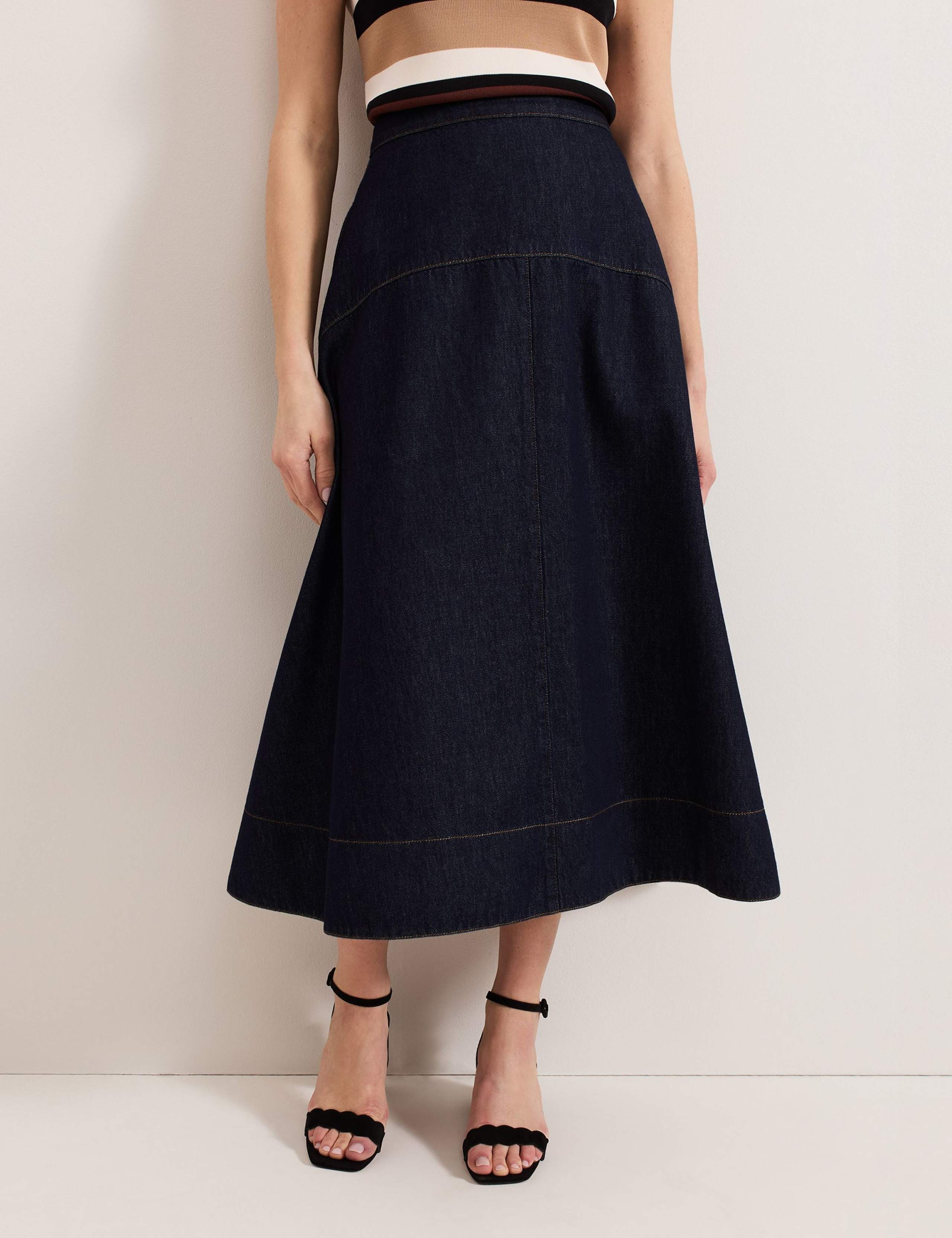 Denim Midaxi Skirt 7 of 7