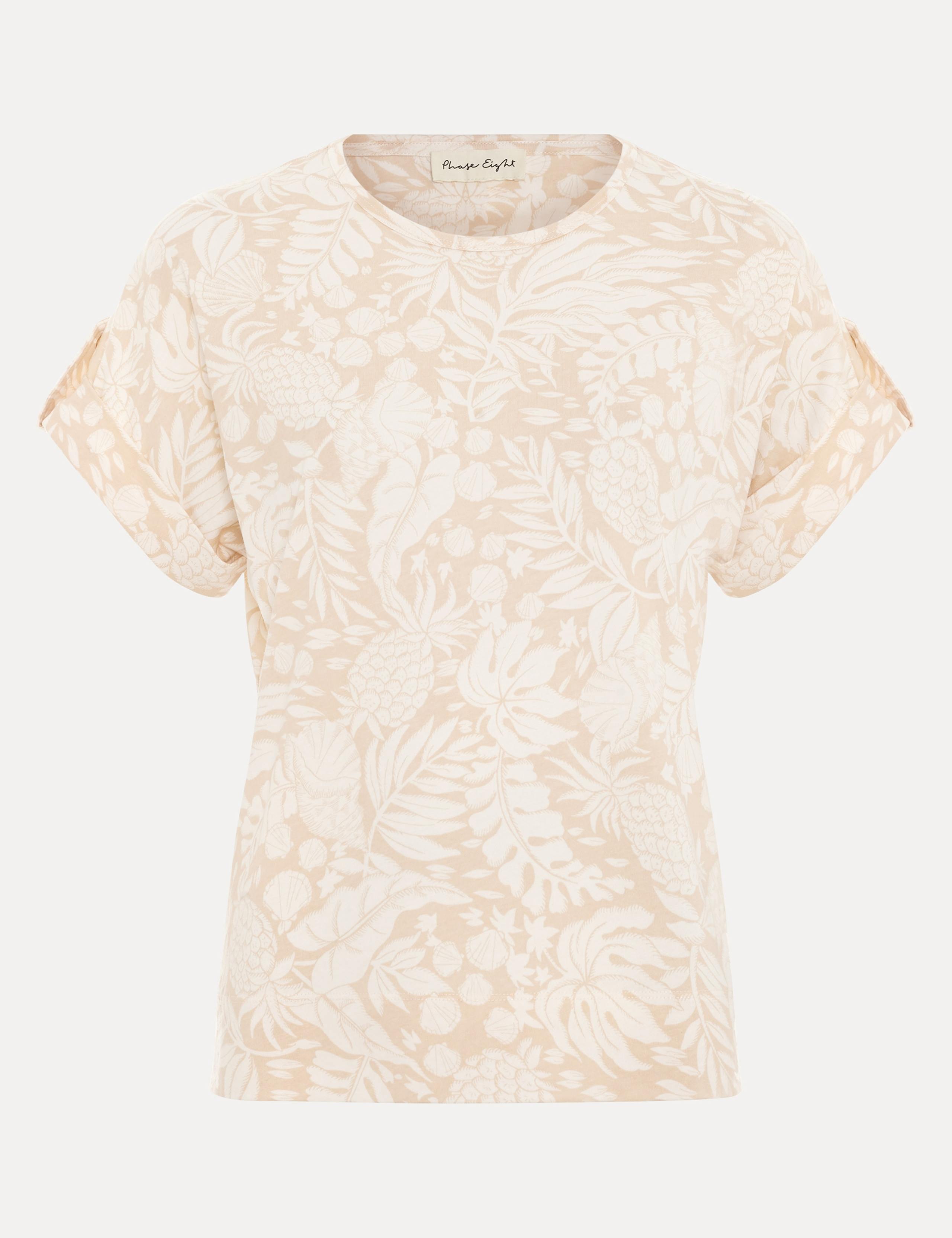 Pure Cotton Floral T-Shirt 2 of 6