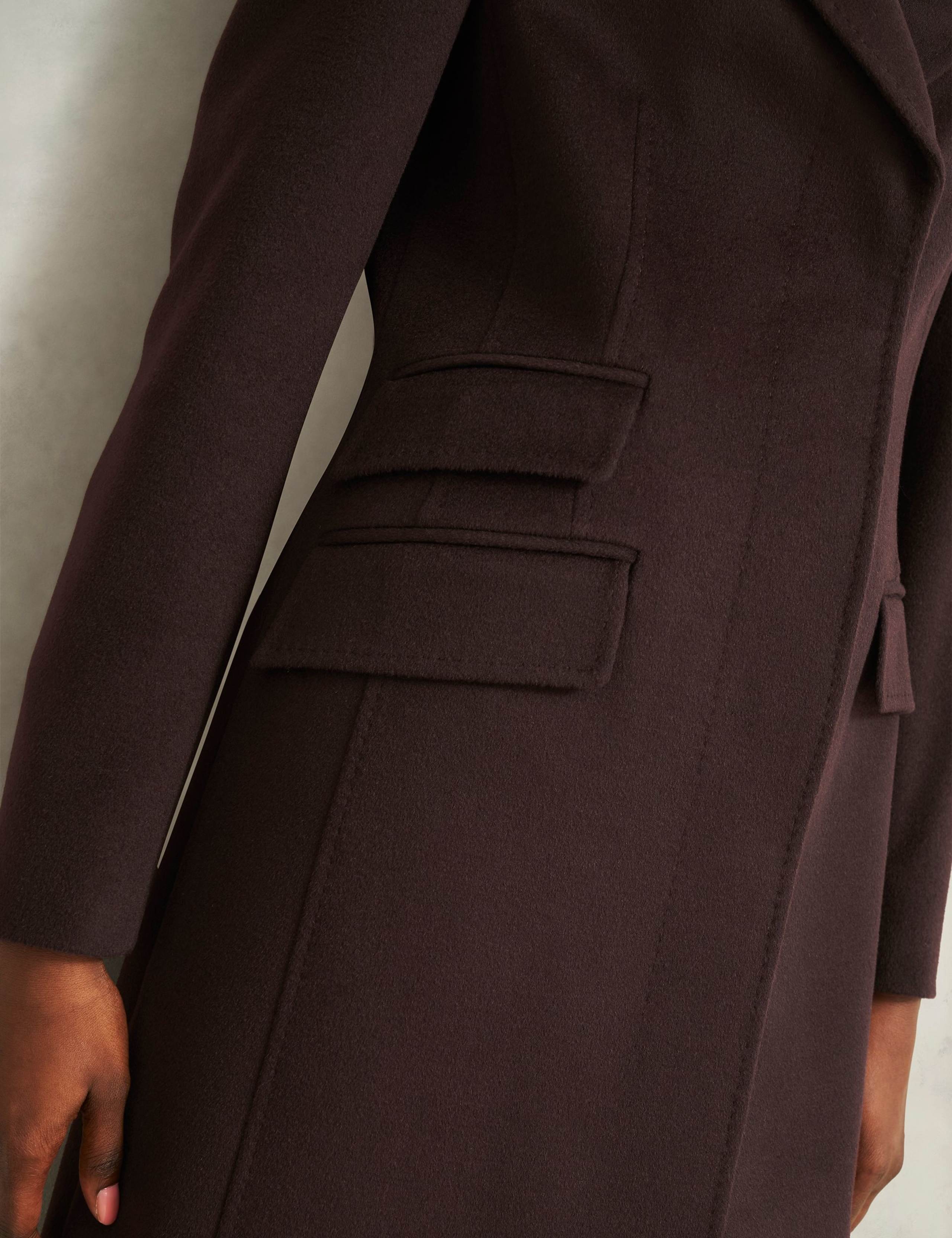 Pure Wool Longline Tailored Coat 5 of 6