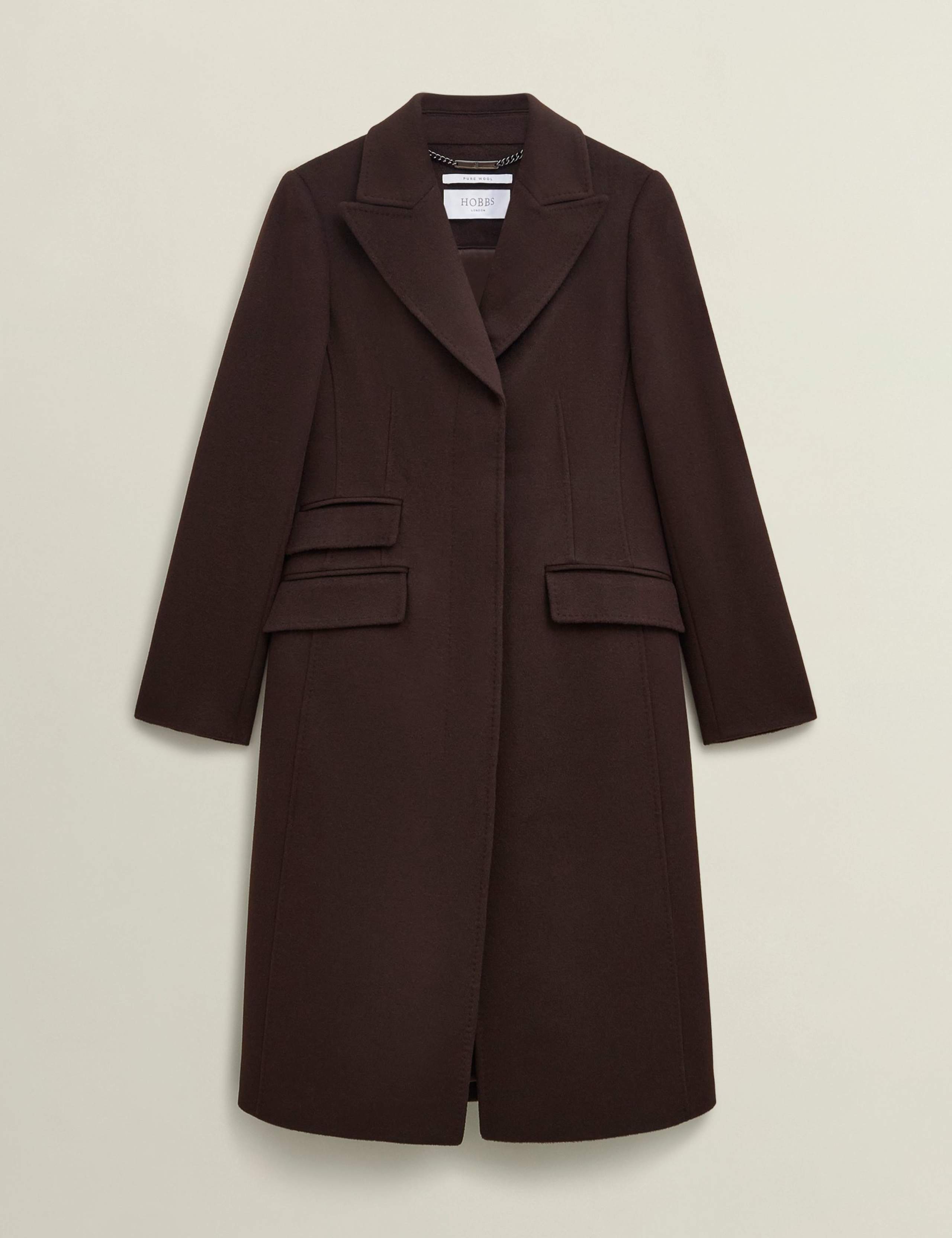 Pure Wool Longline Tailored Coat 2 of 6