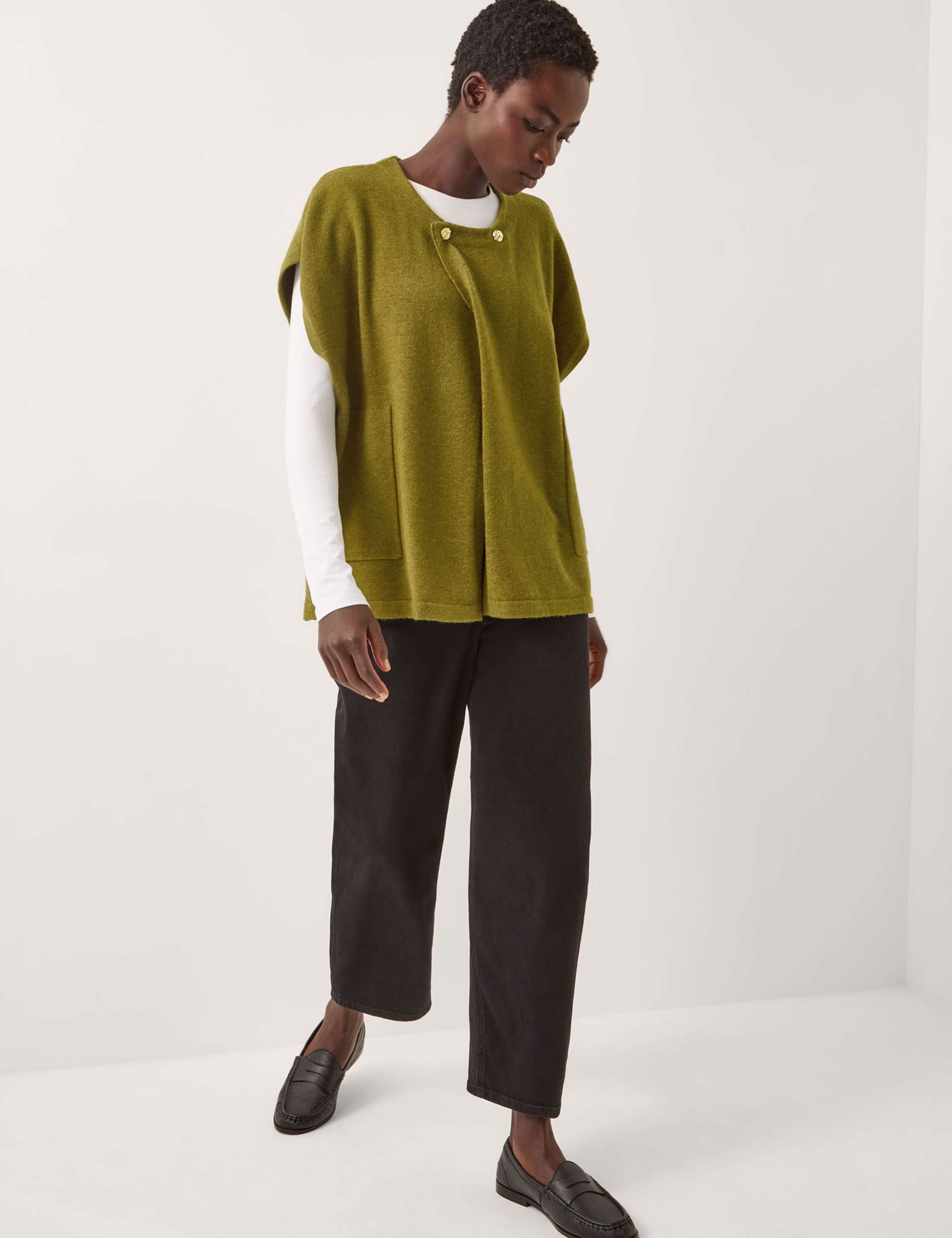 Button Detail Poncho 1 of 3