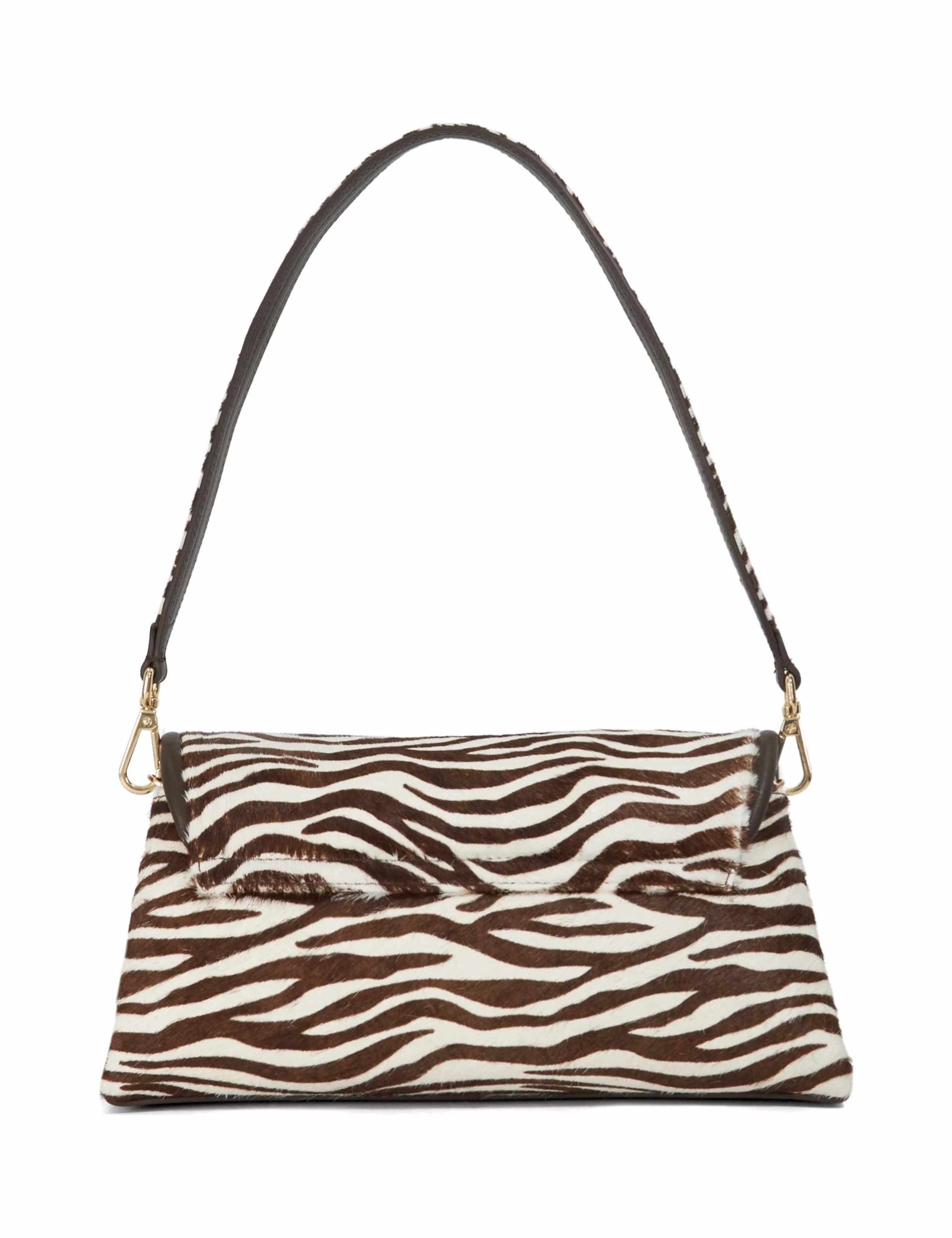 Leather Animal Print Shoulder Bag 3 of 5