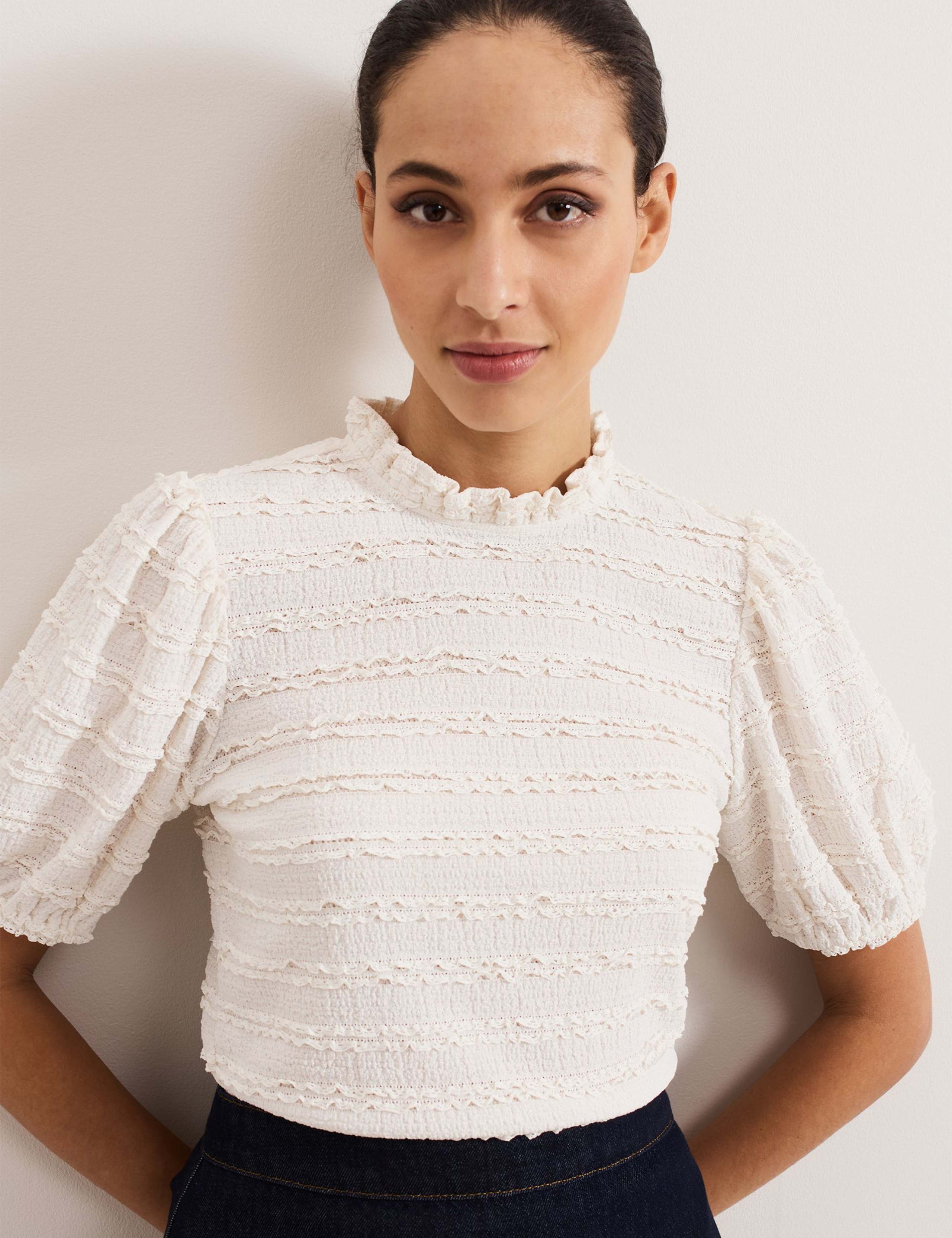 Lace Puff Sleeve Top 5 of 6