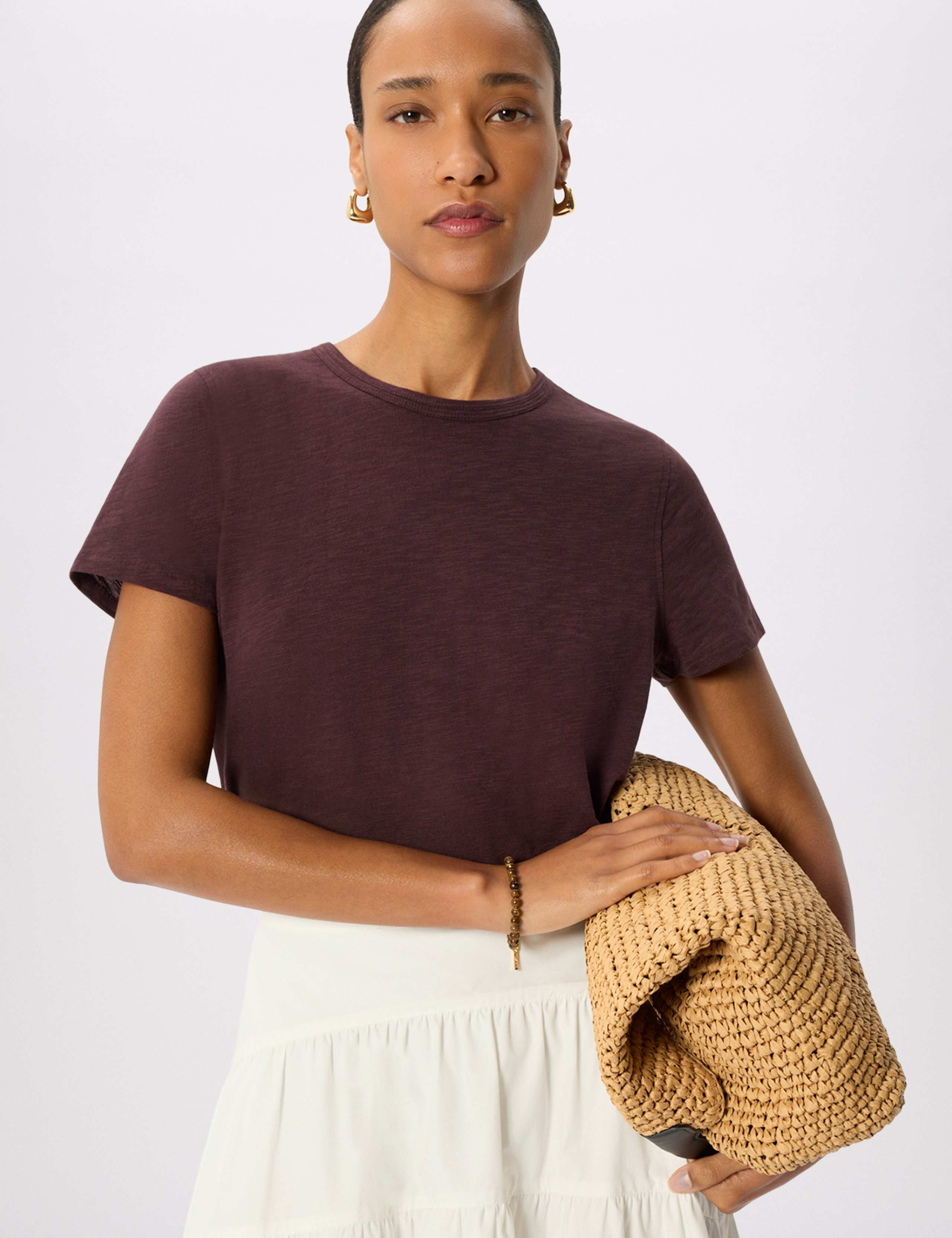 Pure Cotton Crew Neck T-Shirt 1 of 5