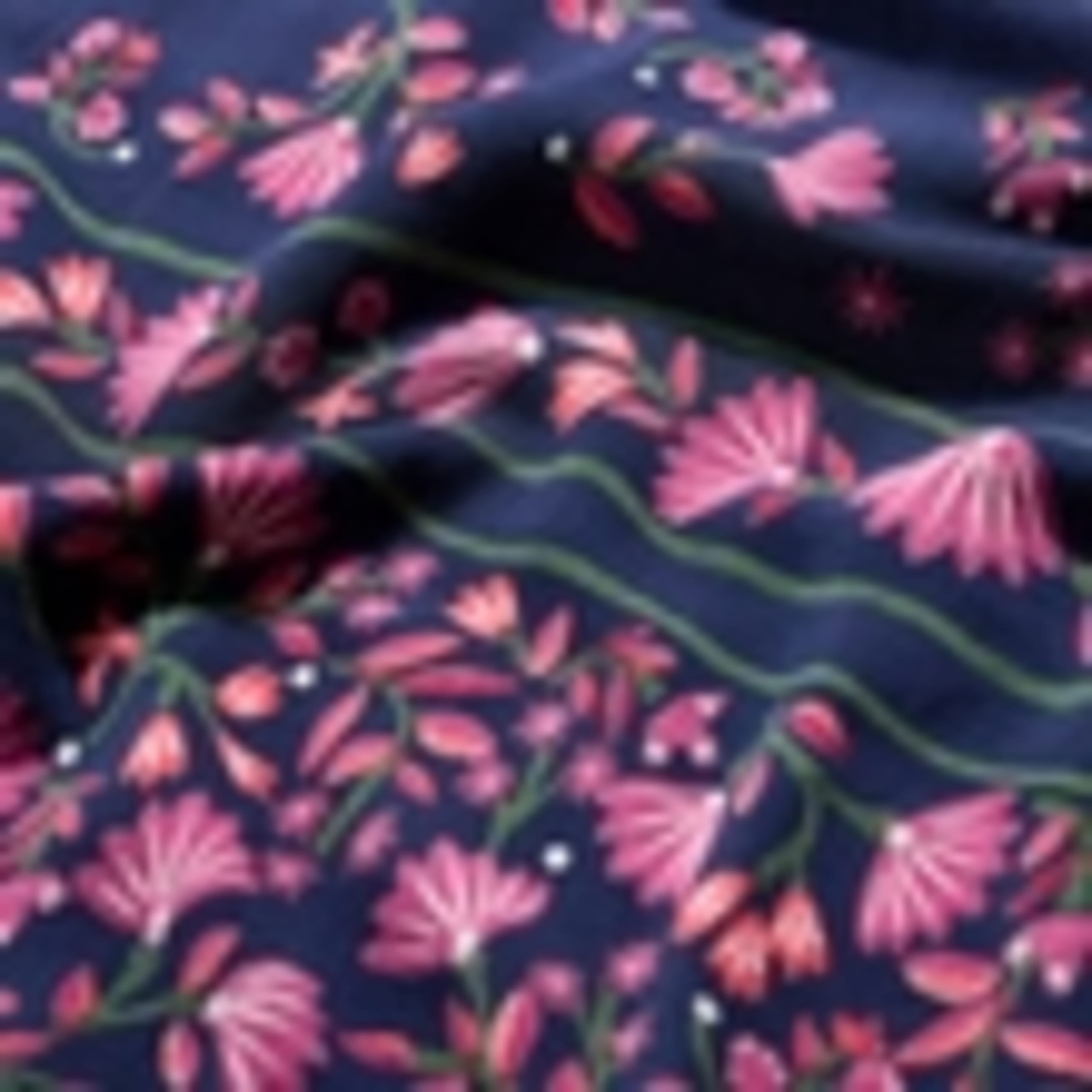 Floral V-Neck Midaxi Waisted Dress 5 of 5