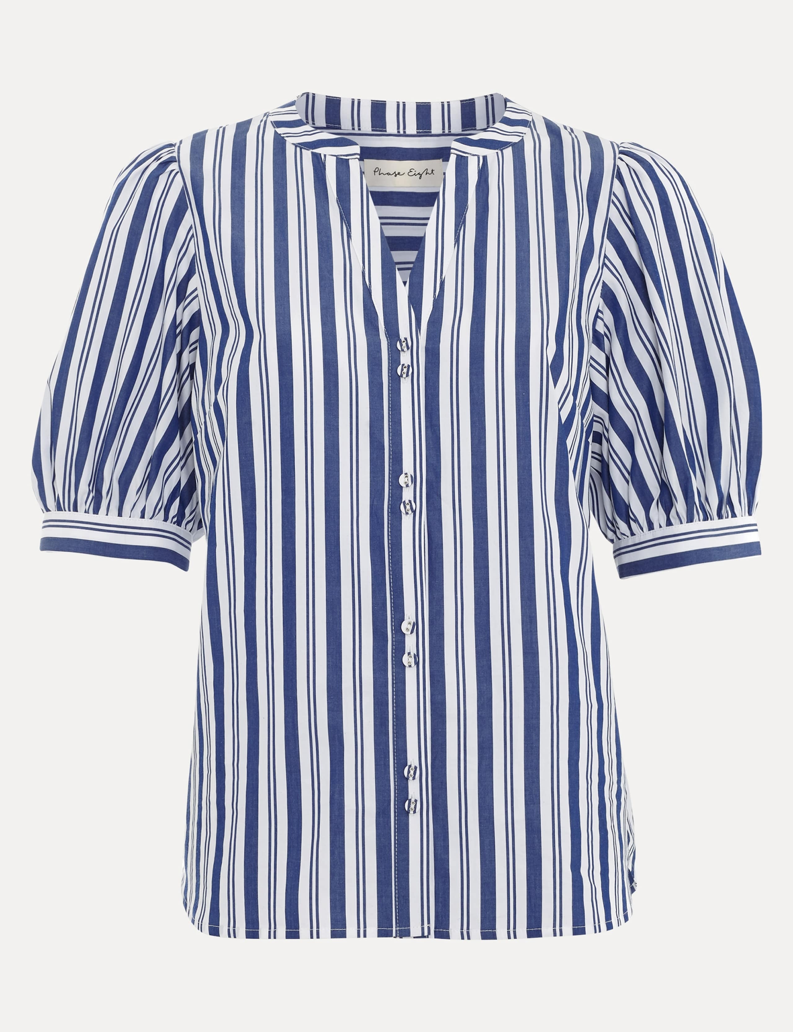 Pure Cotton Striped Blouse 2 of 7