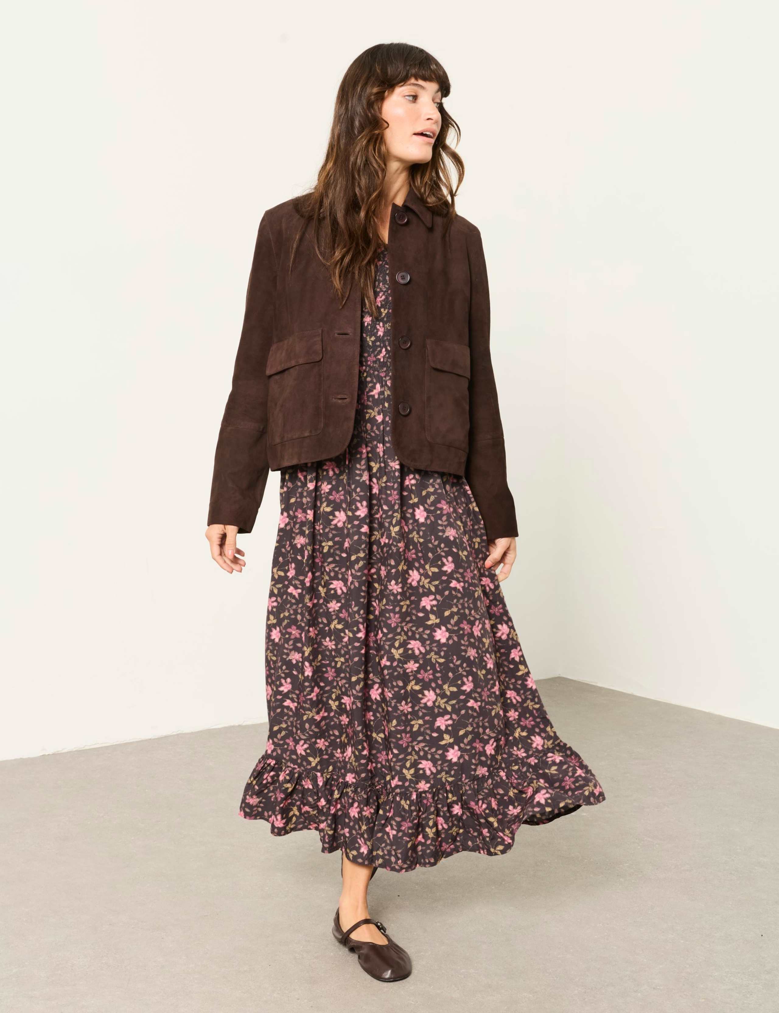 Suede Cropped Jacket 4 of 7