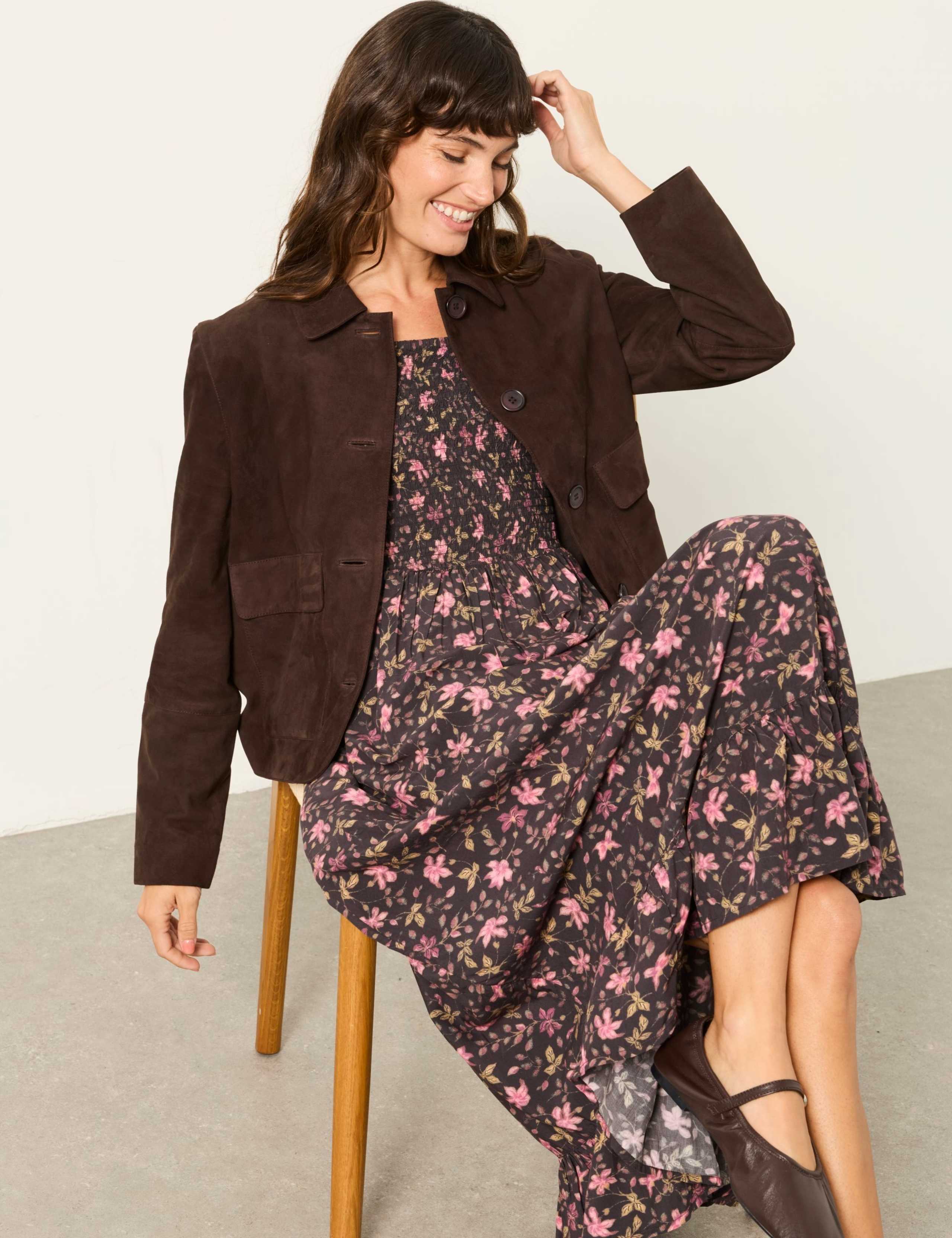 Suede Cropped Jacket 5 of 7