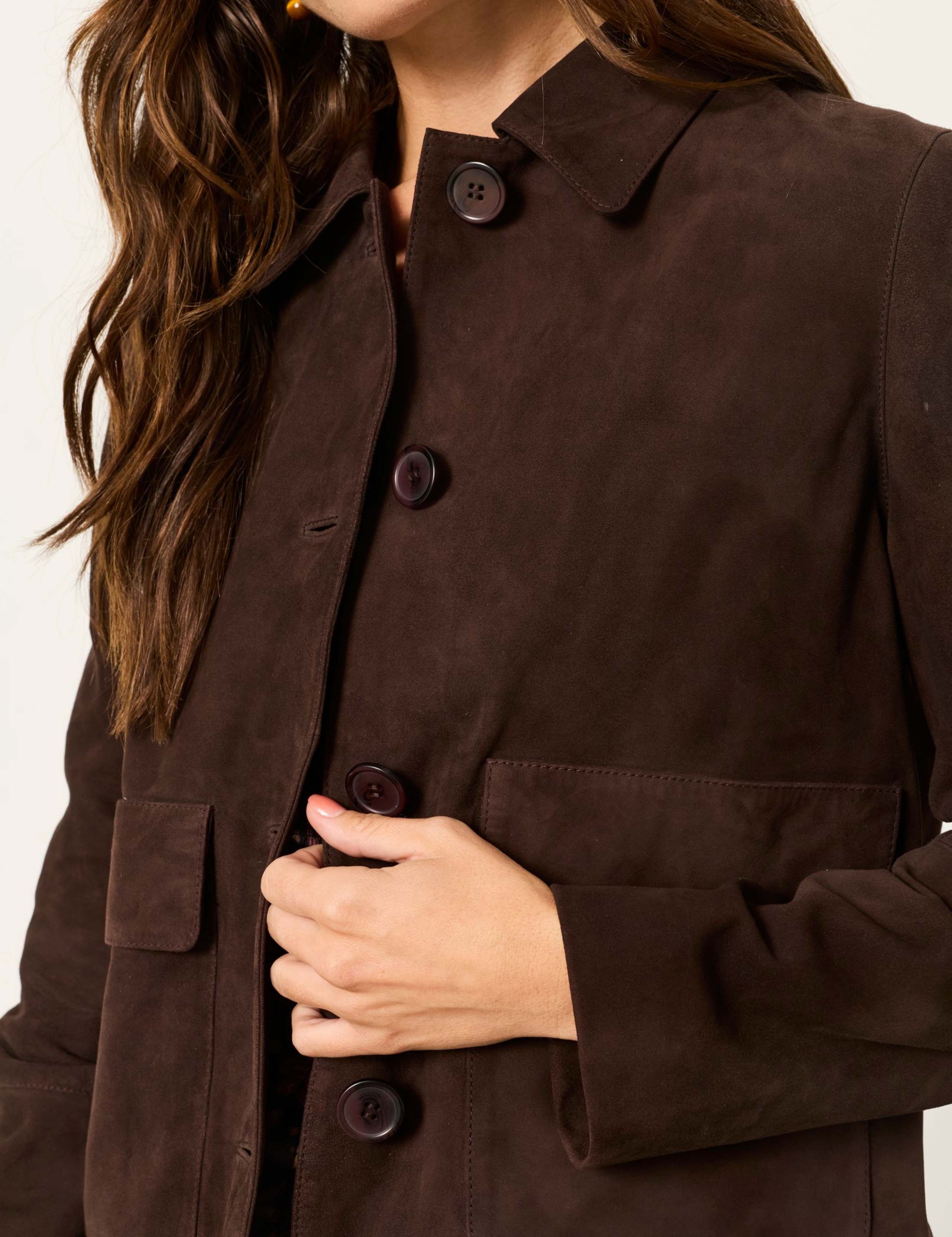 Suede Cropped Jacket 6 of 7