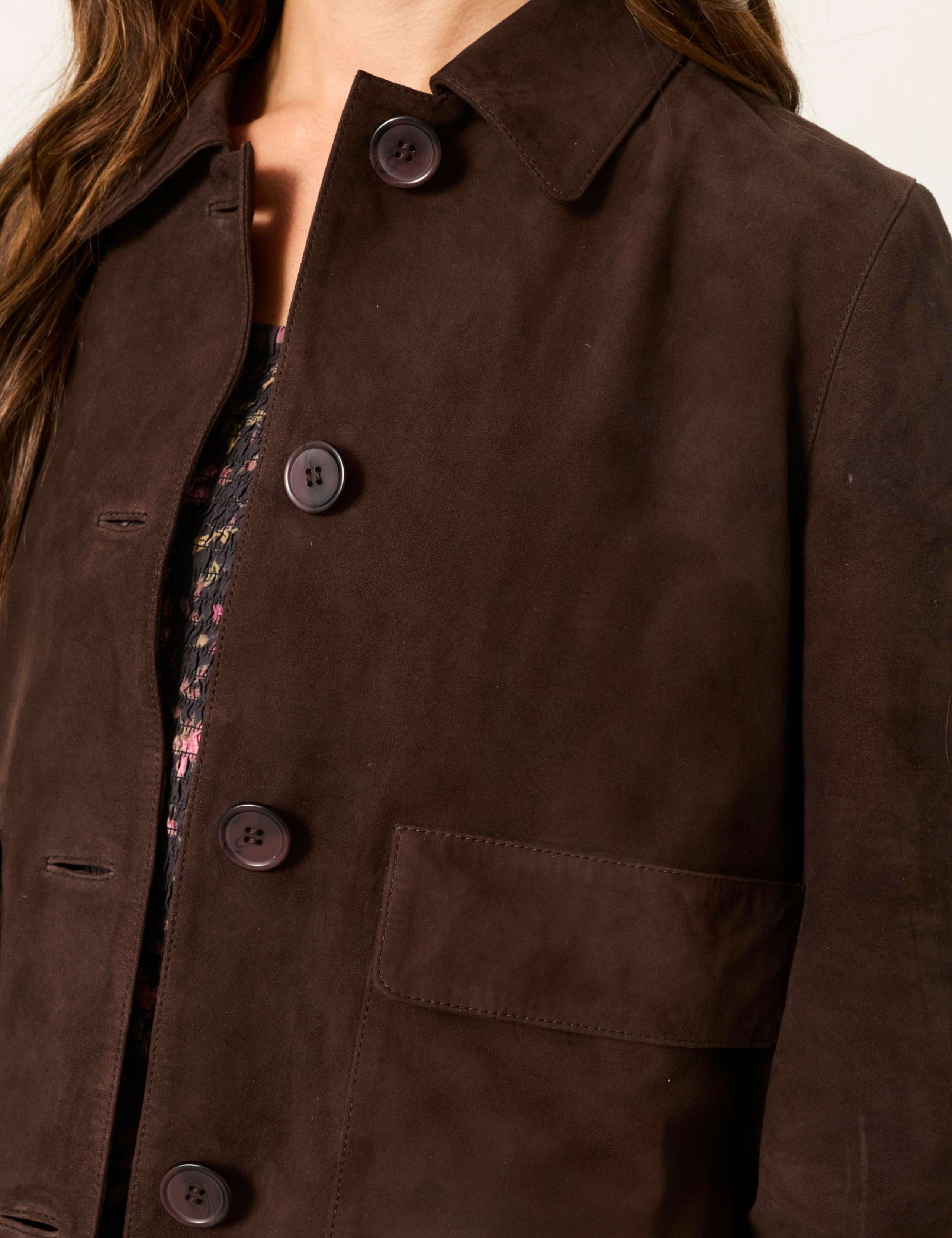 Suede Cropped Jacket 7 of 7