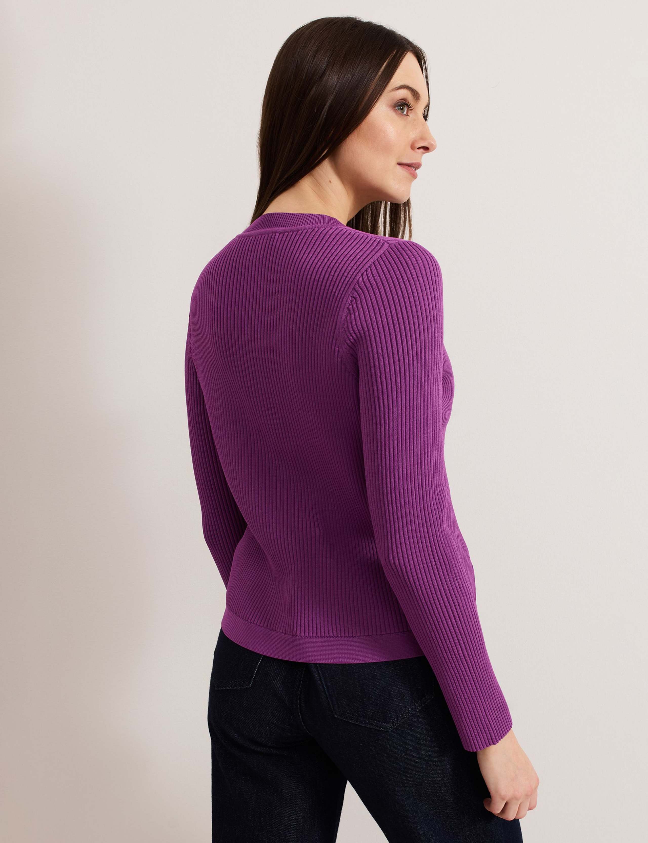 Textured Button Front Cardigan 5 of 5