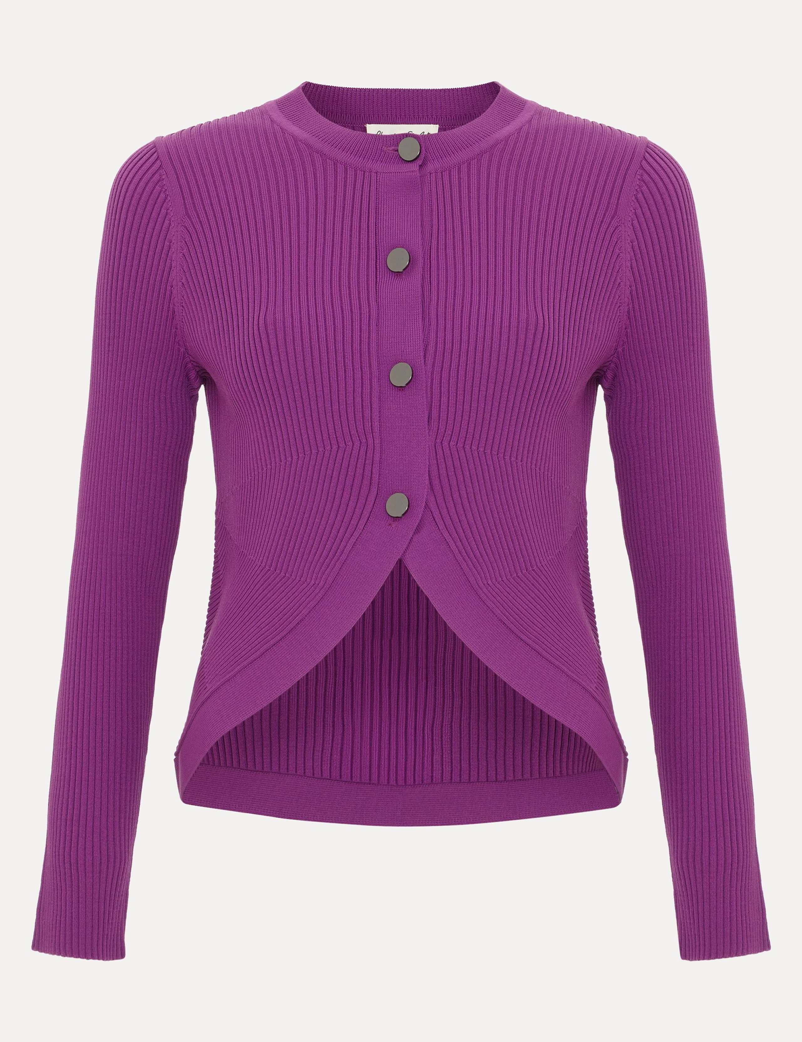 Textured Button Front Cardigan 2 of 5