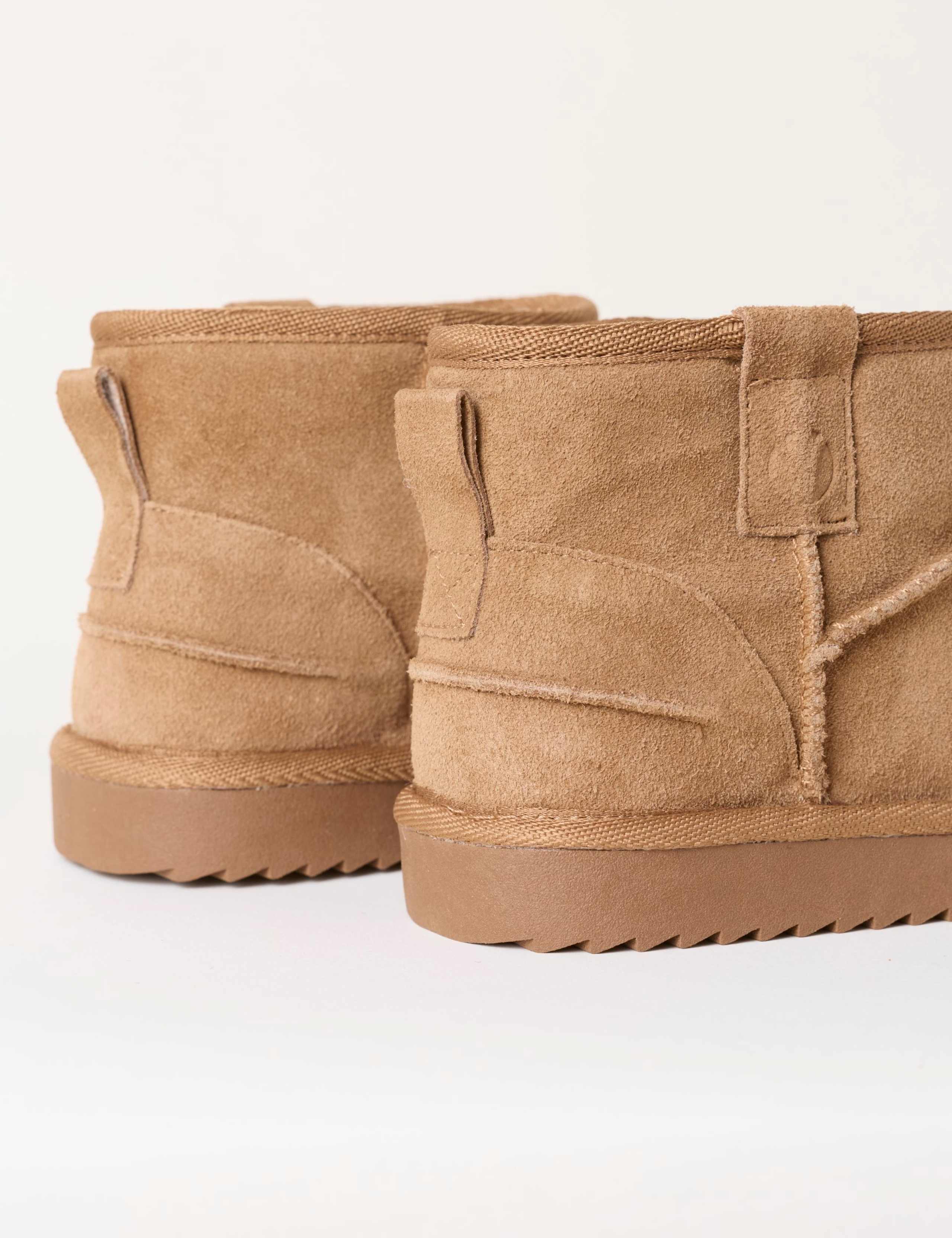Suede Flat Mini Boot Slippers 3 of 3