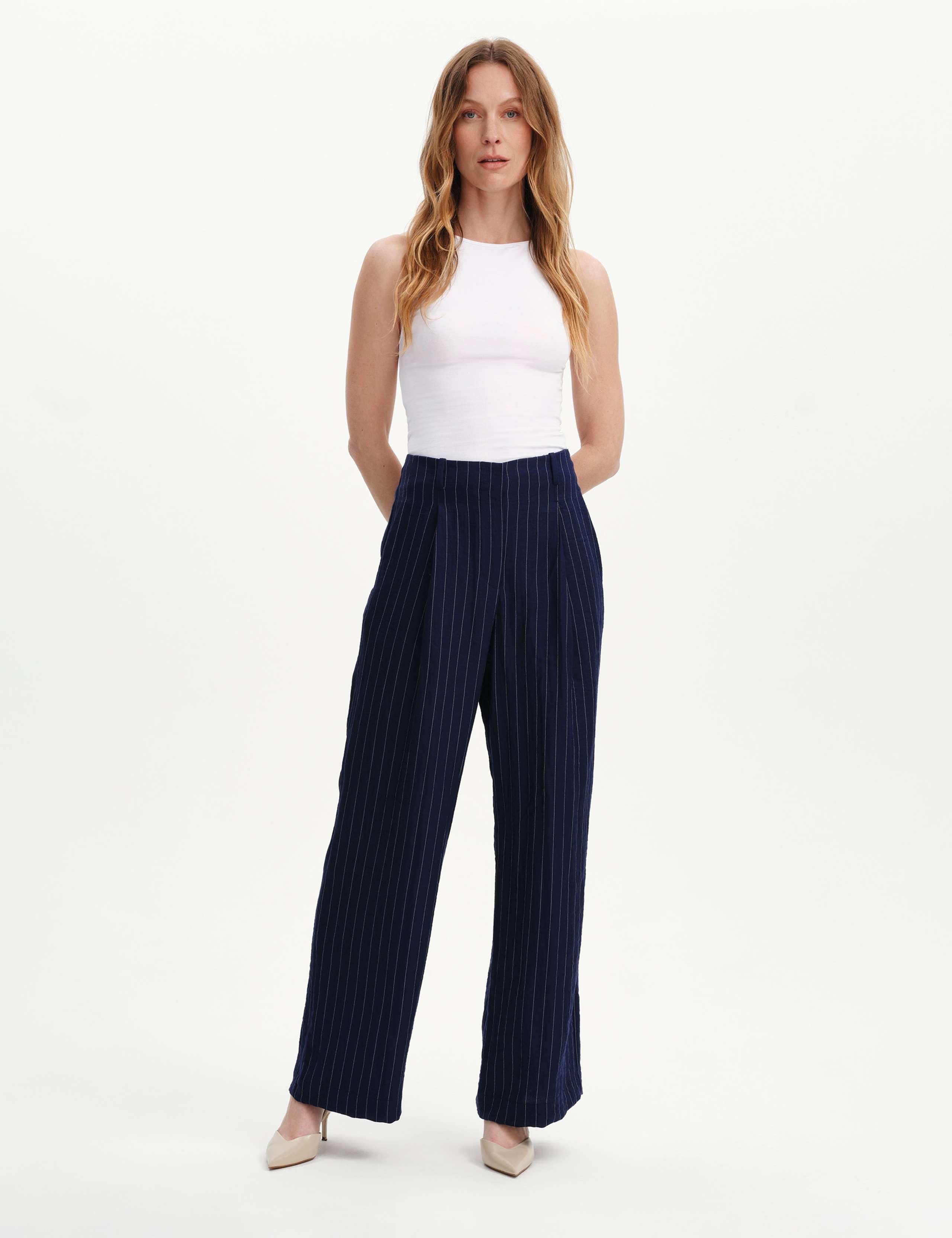 Striped Wide Leg Trousers 4 of 7