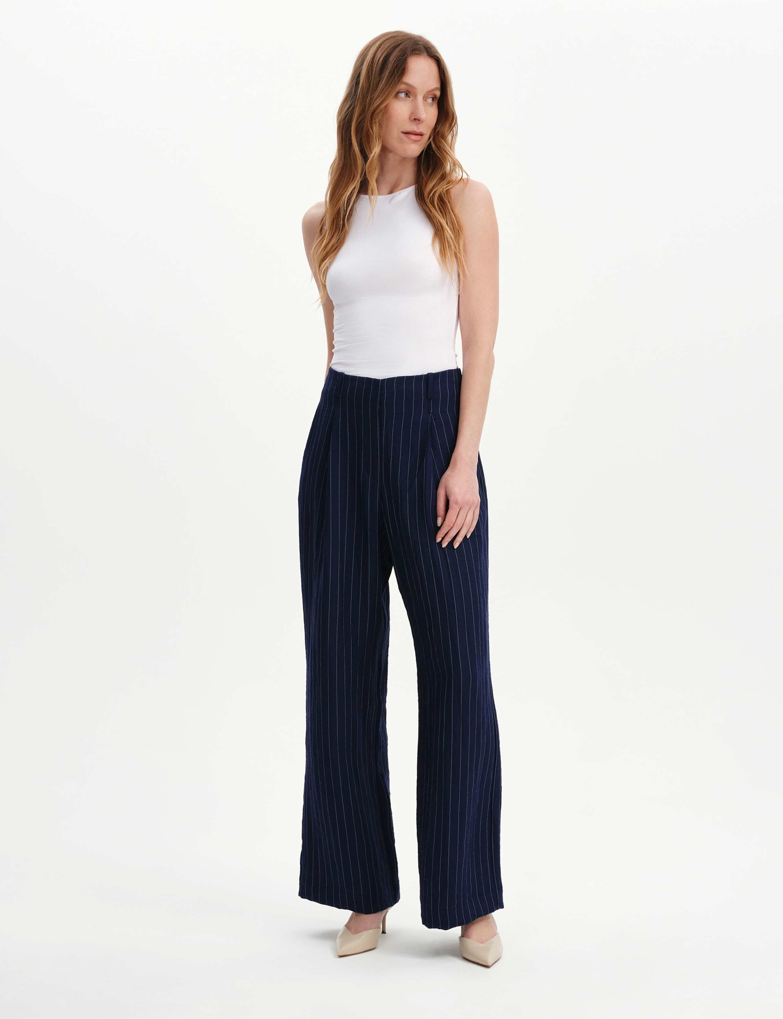 Striped Wide Leg Trousers 6 of 7