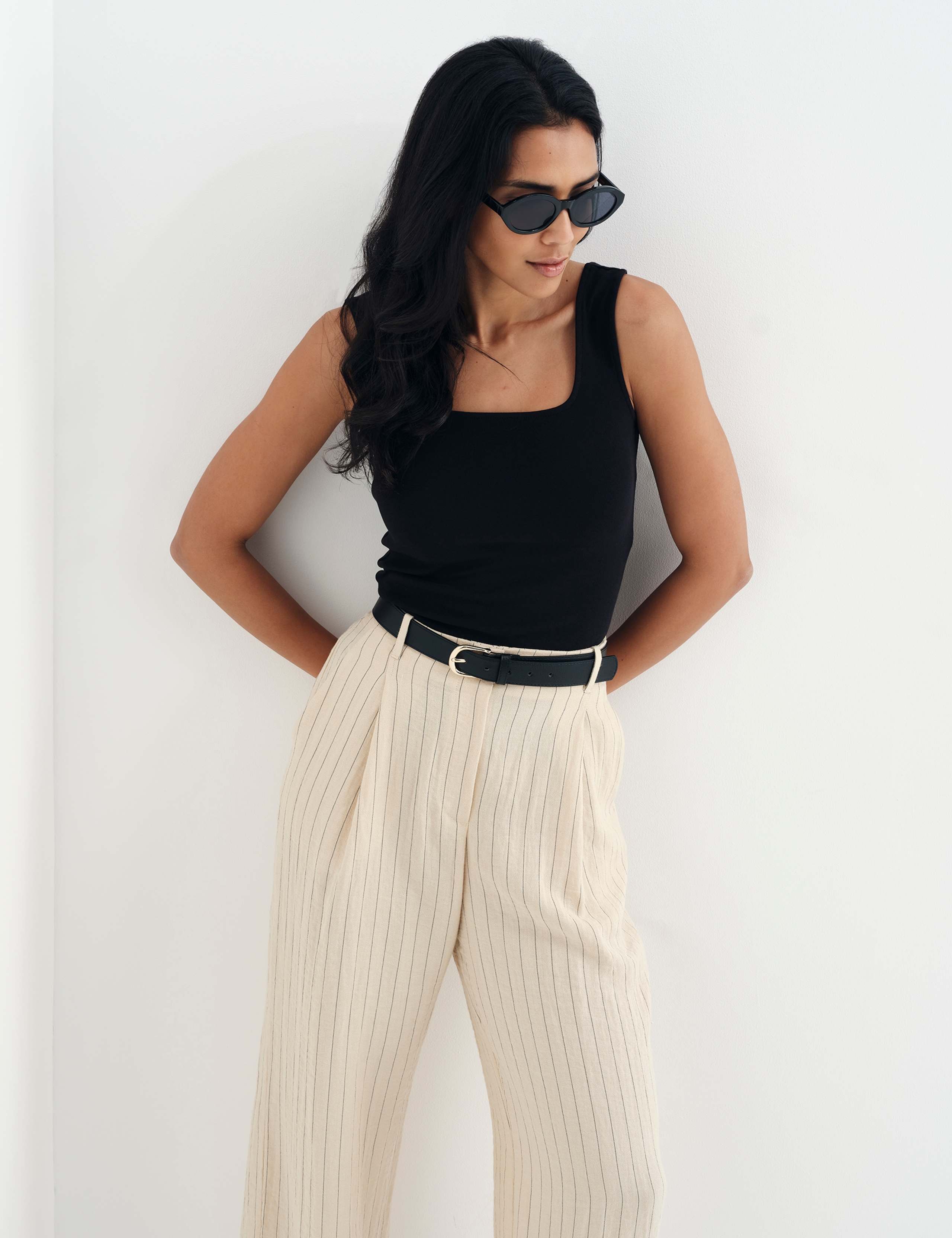 Striped Wide Leg Trousers 6 of 9