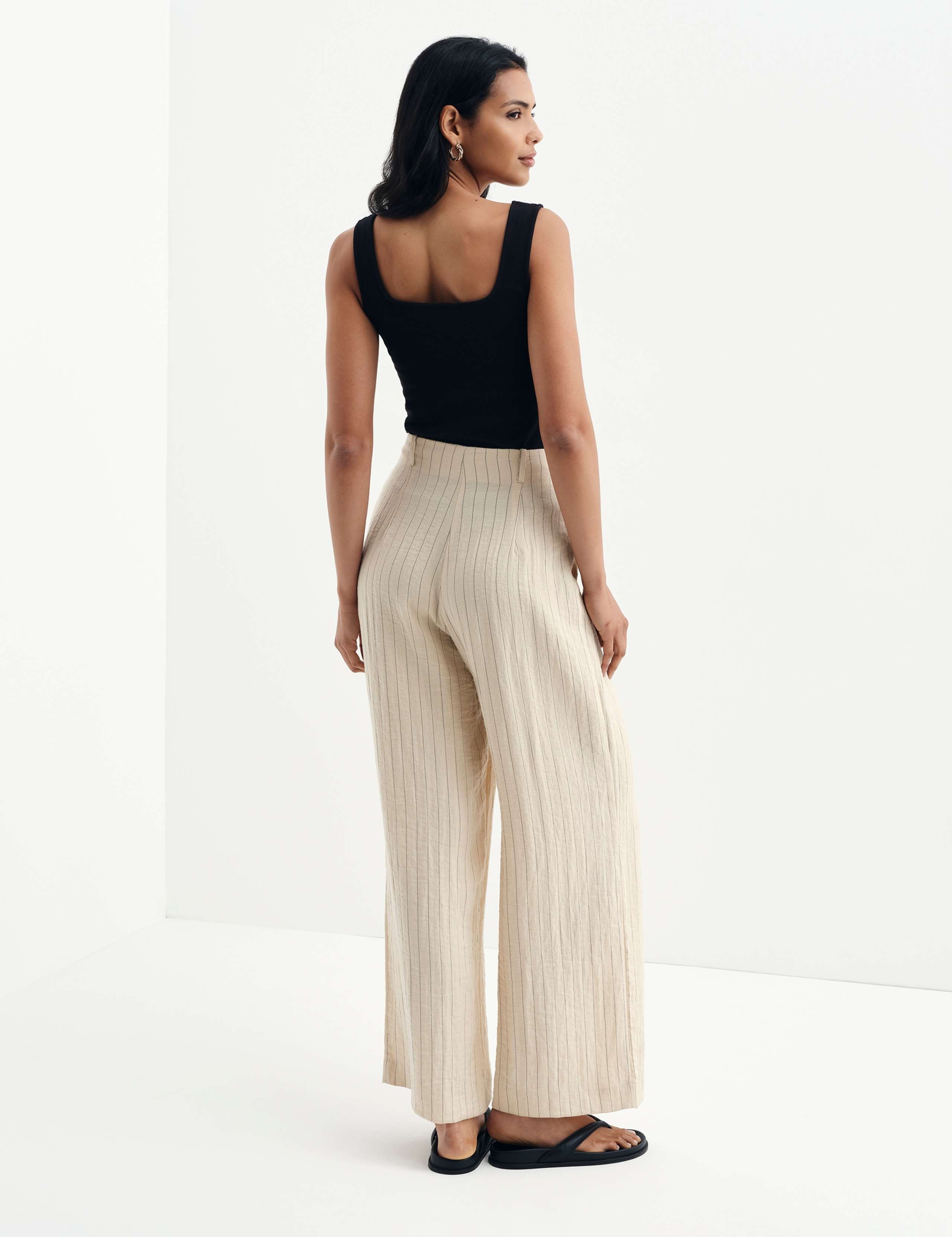 Striped Wide Leg Trousers 9 of 9