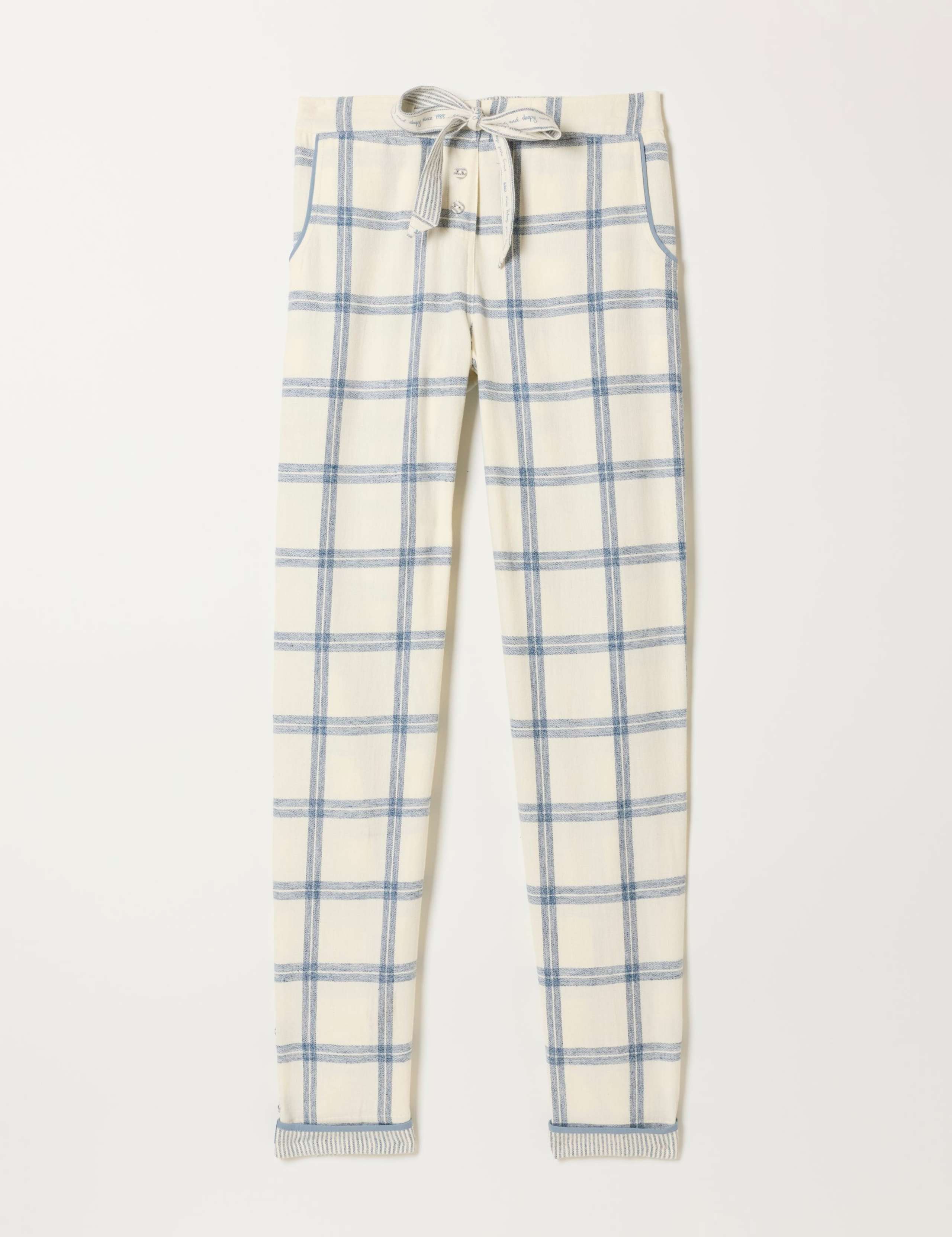 Pure Cotton Checked Pyjama Bottoms 2 of 6