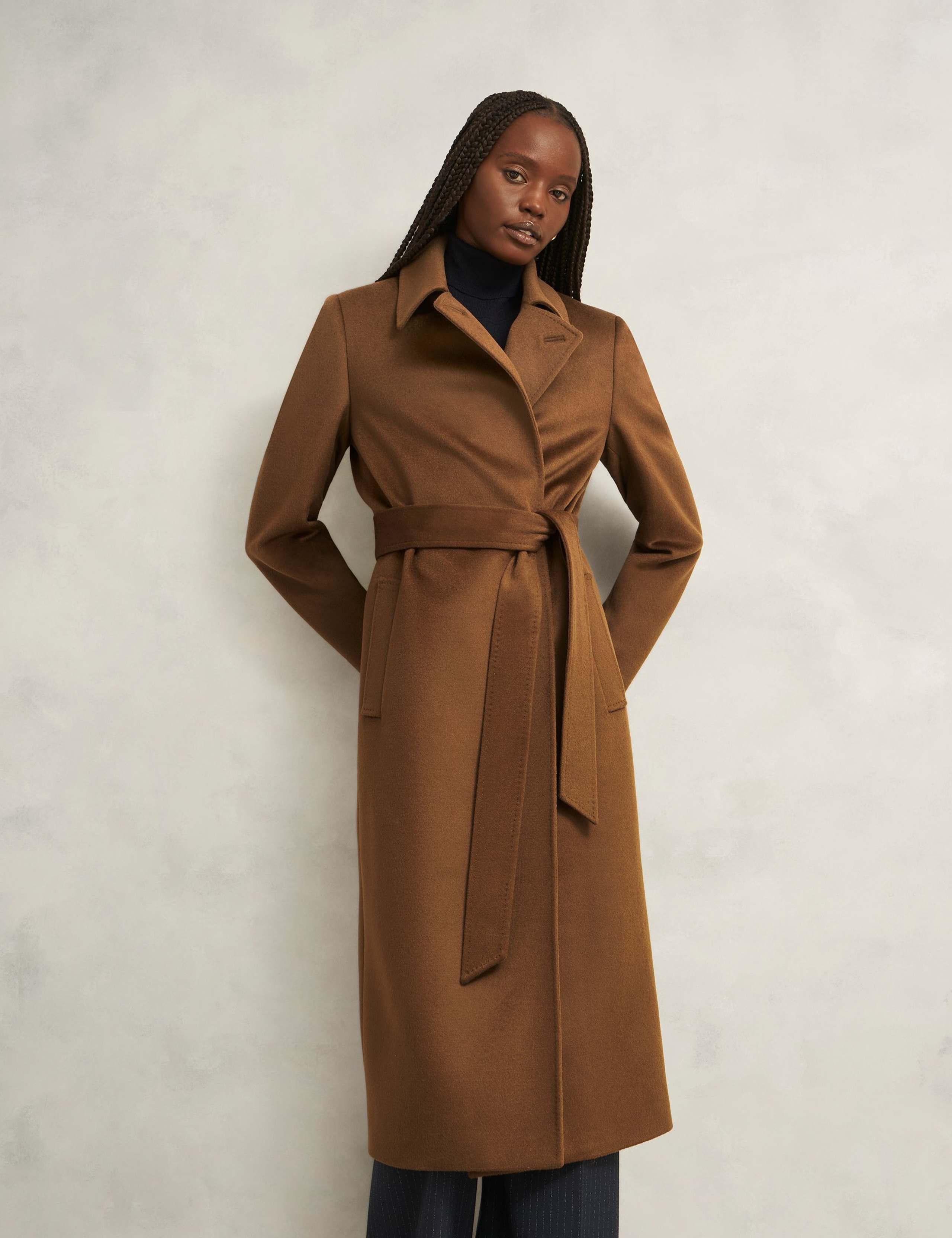 Pure Wool Double Breasted Trench Coat 1 of 5
