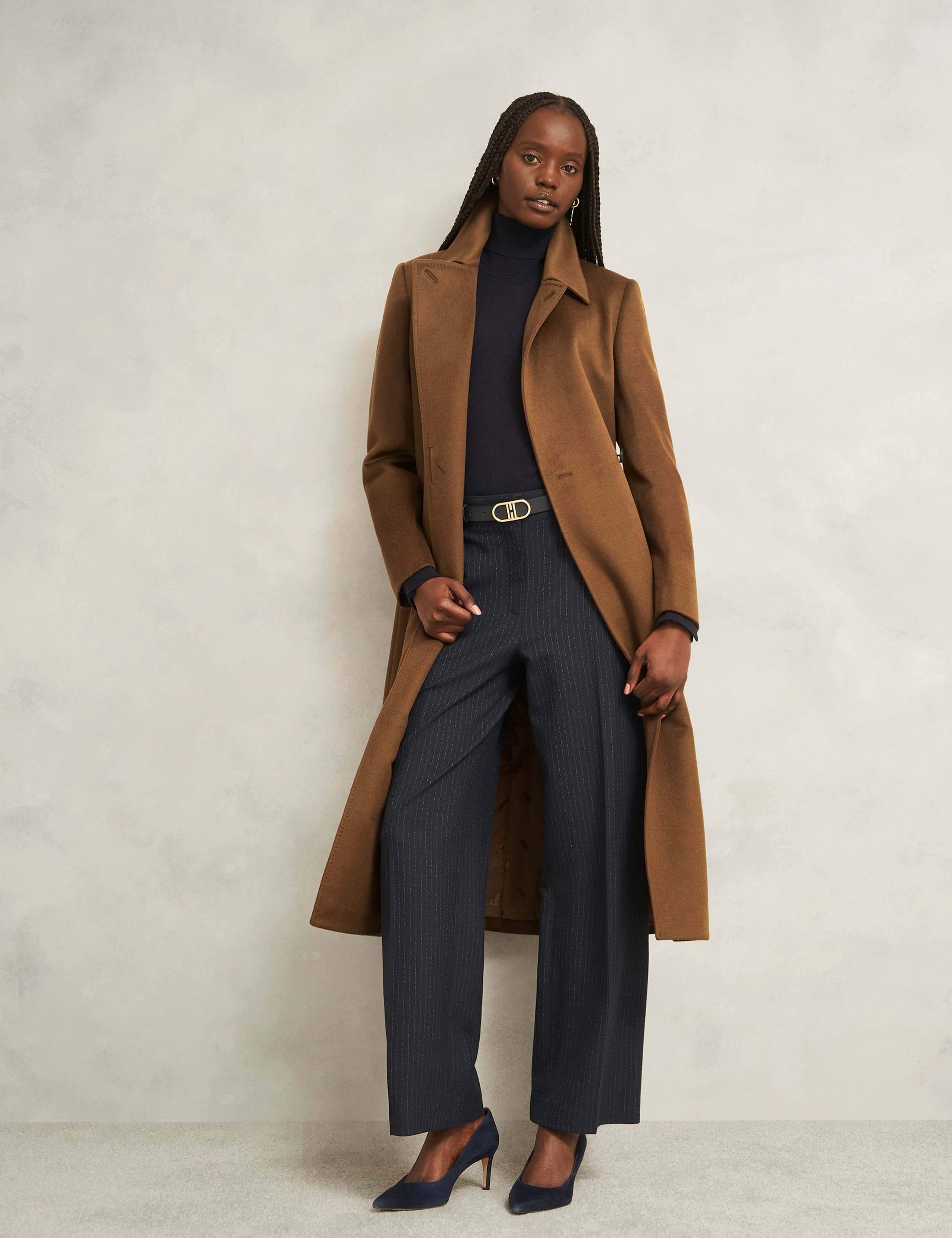 Pure Wool Double Breasted Trench Coat 2 of 5
