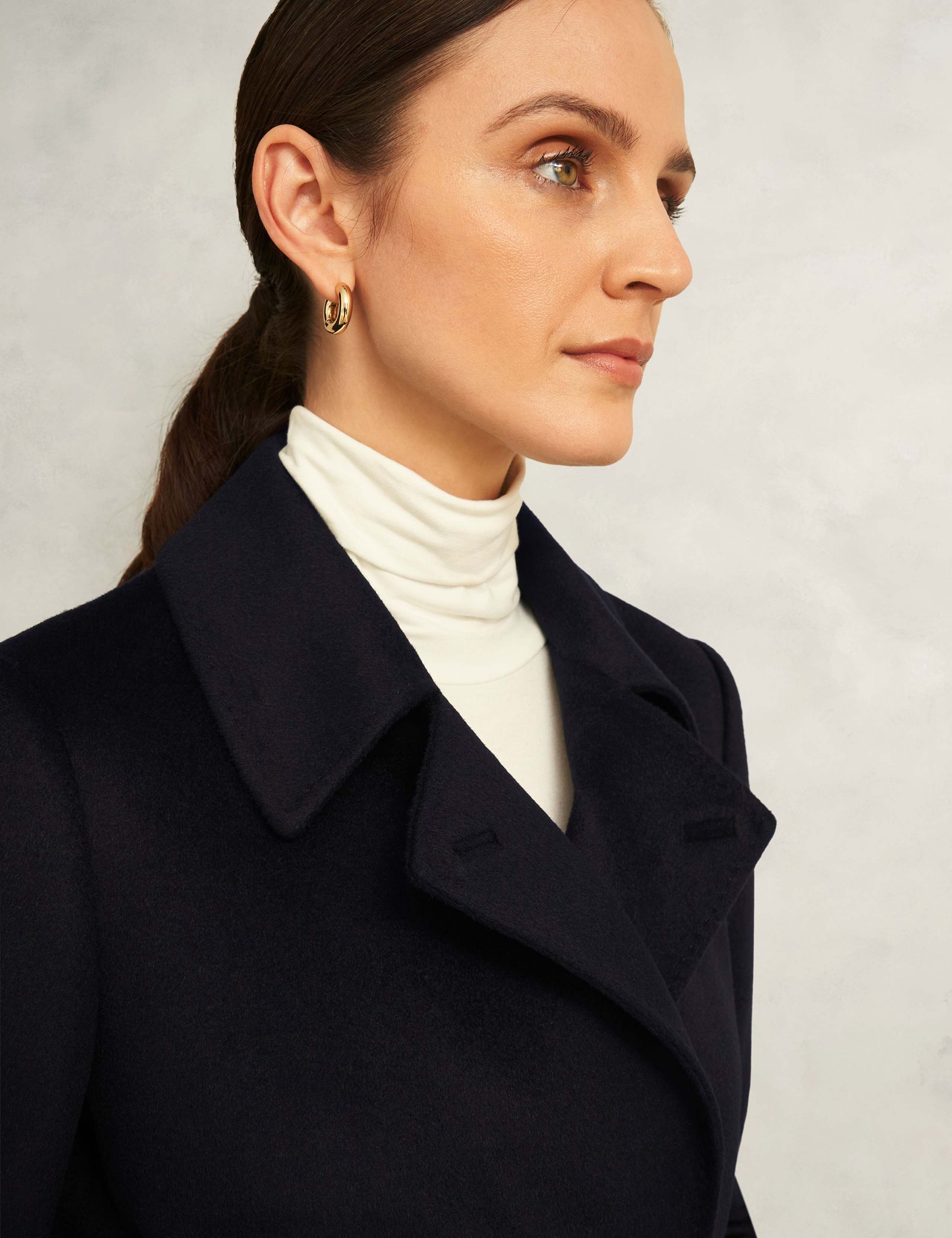 Pure Wool Double Breasted Trench Coat 6 of 6