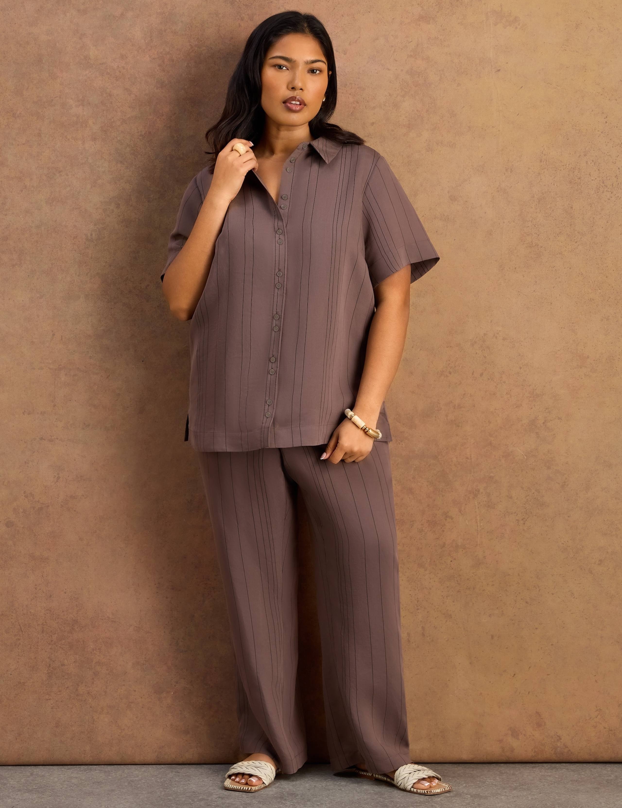 Modal Rich Striped Collared Shirt 4 of 5