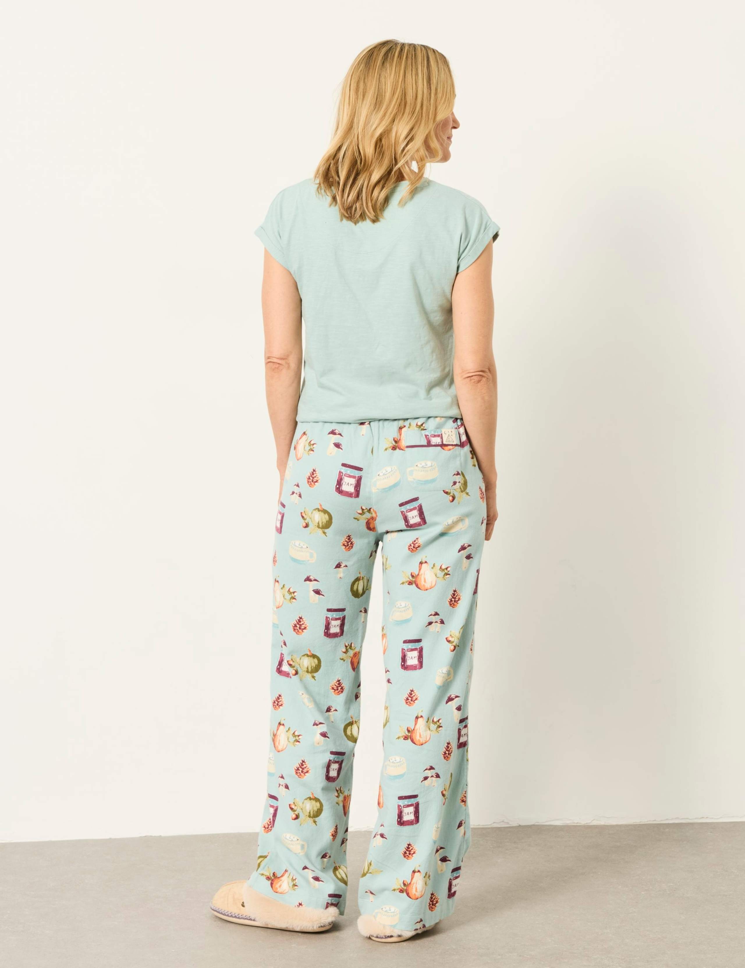 Pure Cotton Autumn Print Pyjama Bottoms 4 of 6